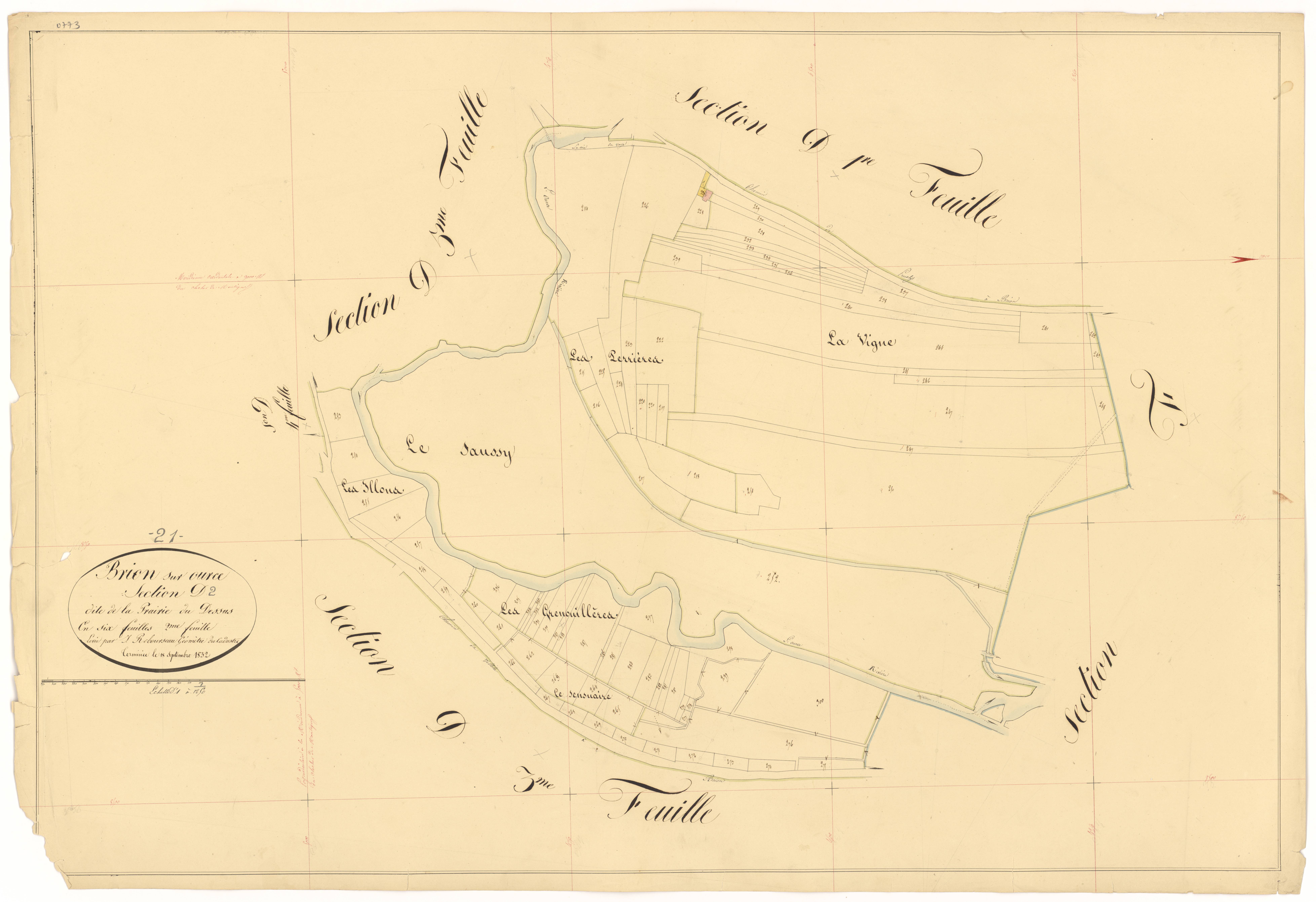 Brion-sur-Ource - Section D2 - 3 P PLAN 112/20