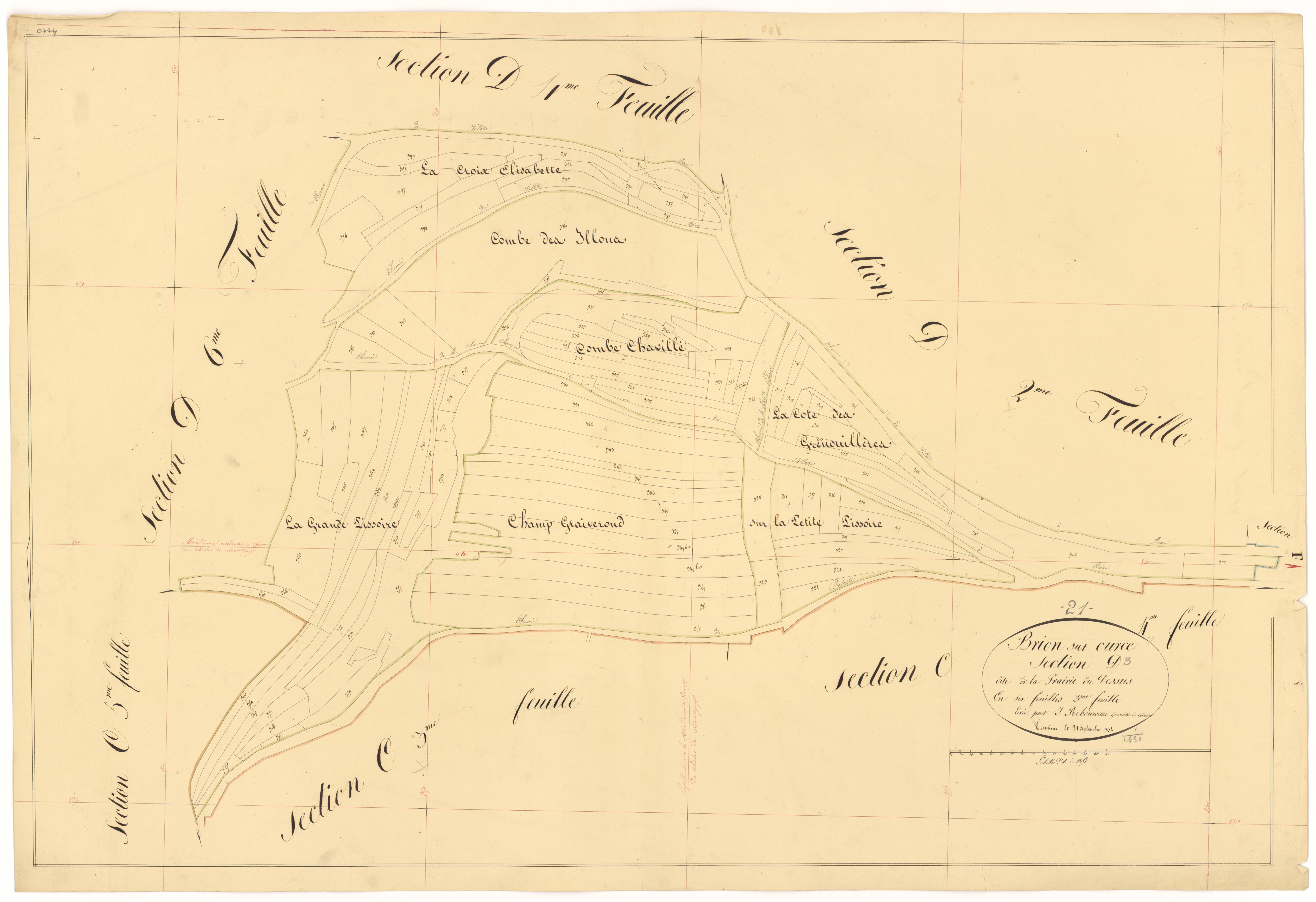 Brion-sur-Ource - Section D3 - 3 P PLAN 112/21