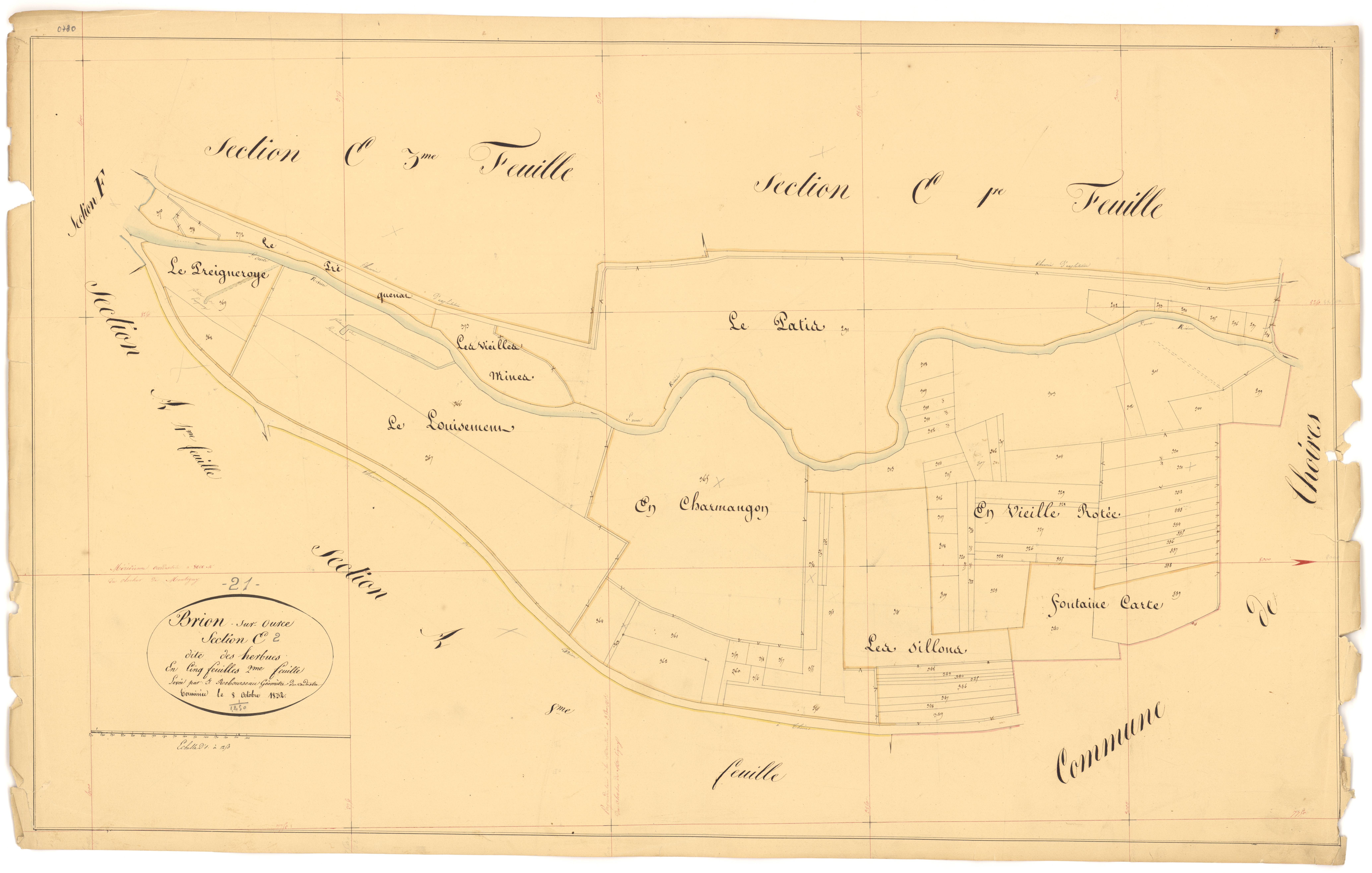Brion-sur-Ource - Section E2 - 3 P PLAN 112/27