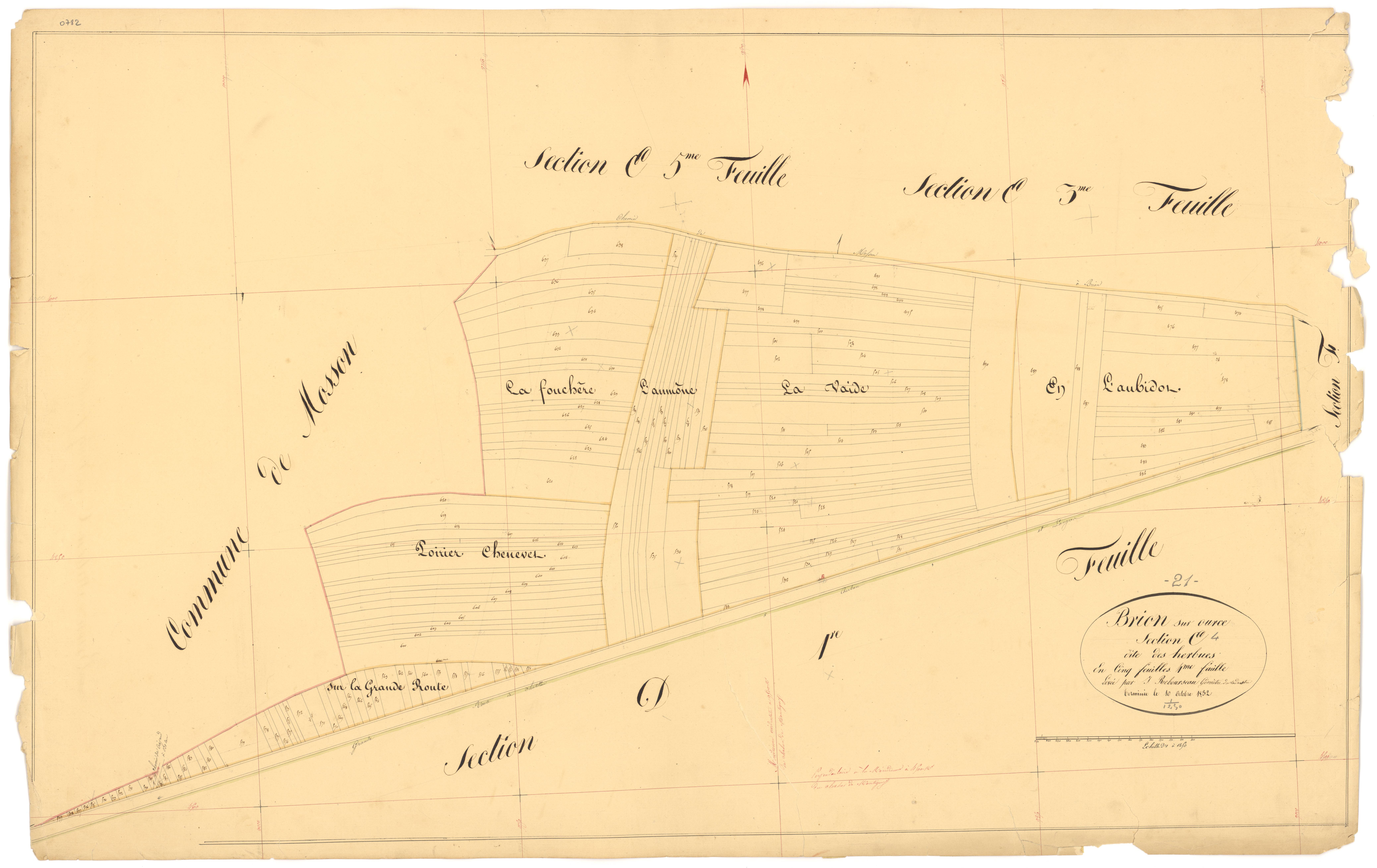 Brion-sur-Ource - Section E4 - 3 P PLAN 112/29