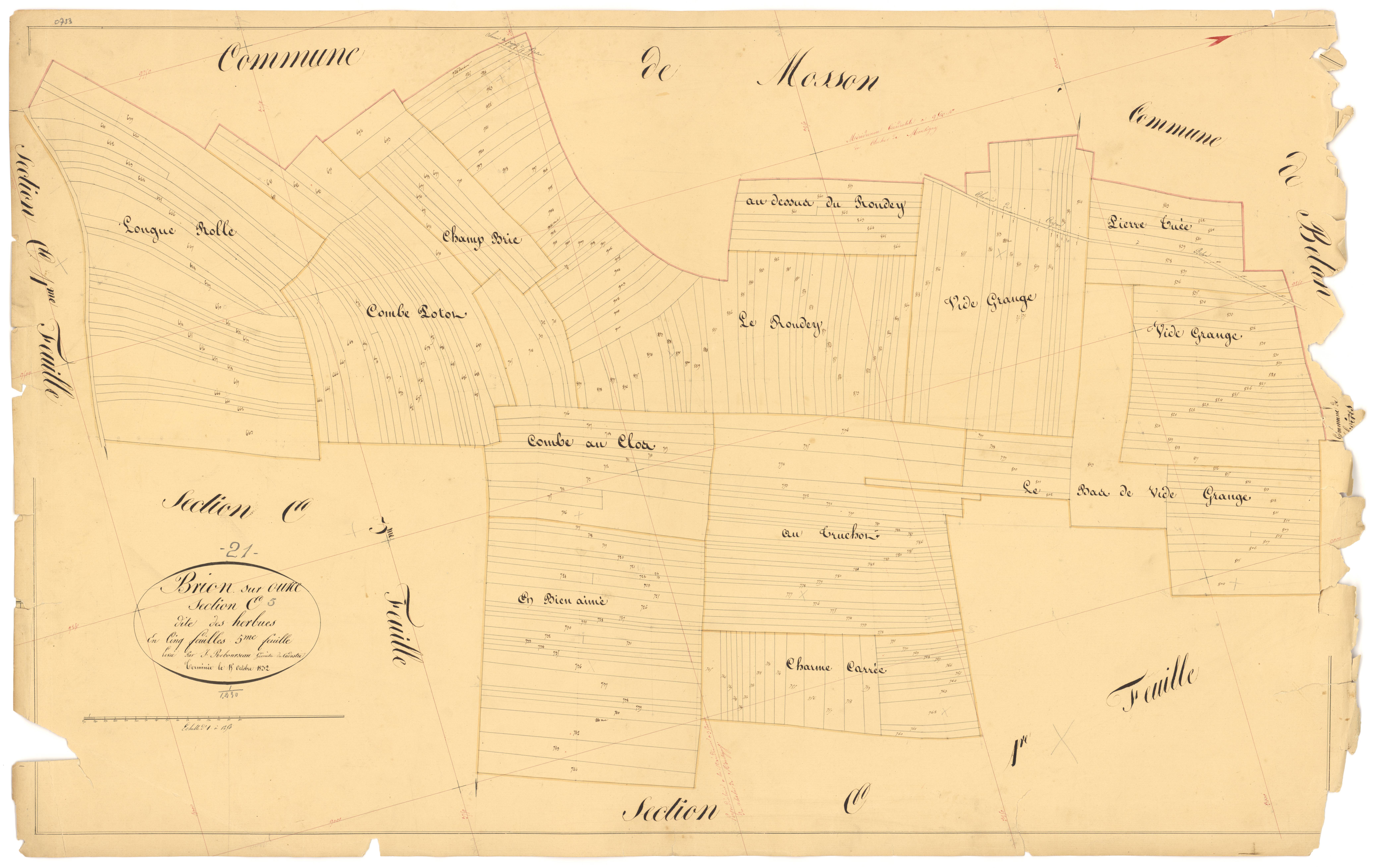 Brion-sur-Ource - Section E5 - 3 P PLAN 112/30