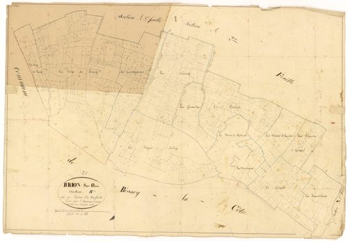Brion-sur-Ource - Section B - 3 P PLAN 112/11