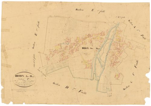 Brion-sur-Ource - Section F - 3 P PLAN 112/31