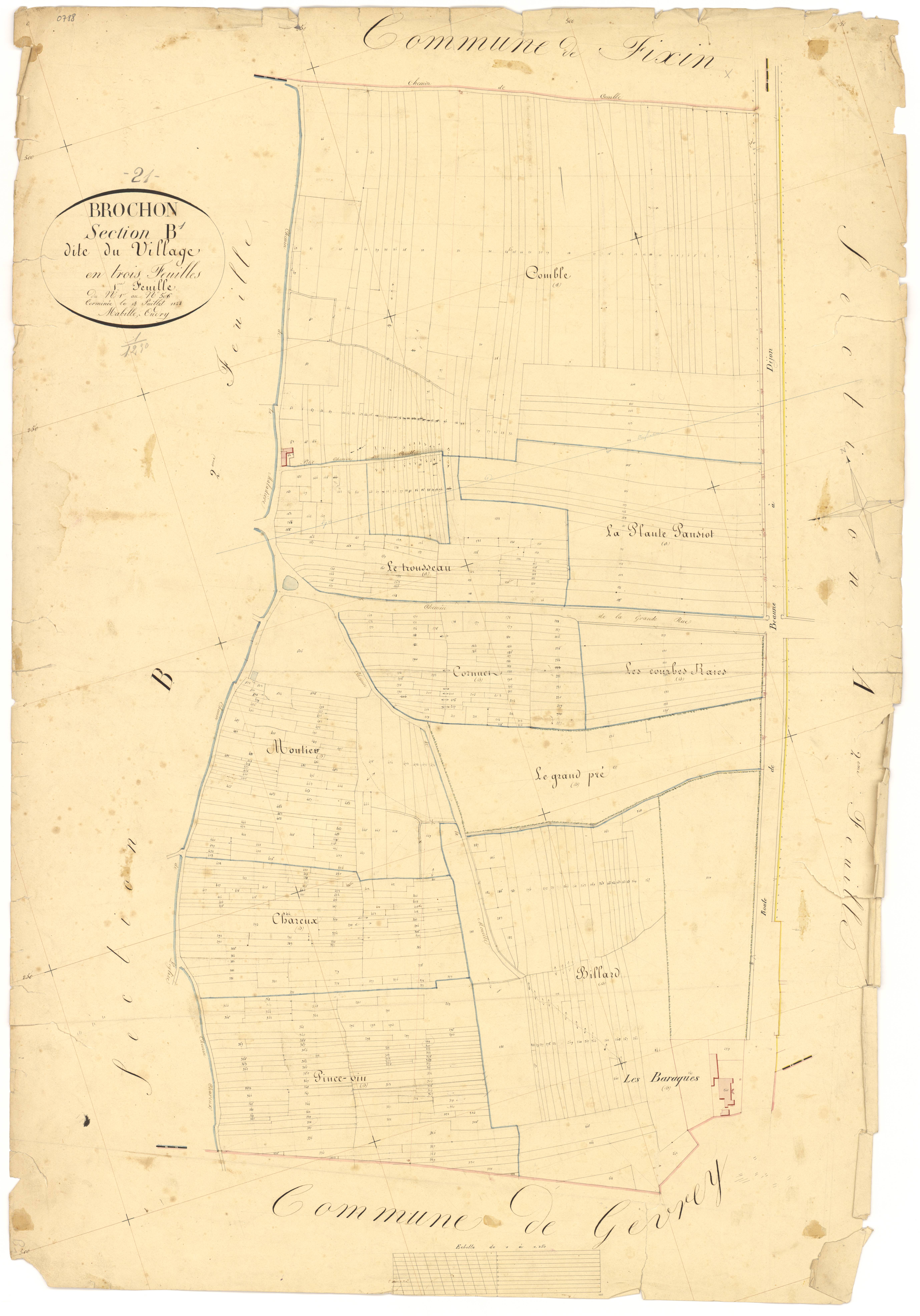 Brochon - Section B1 - 3 P PLAN 113/4