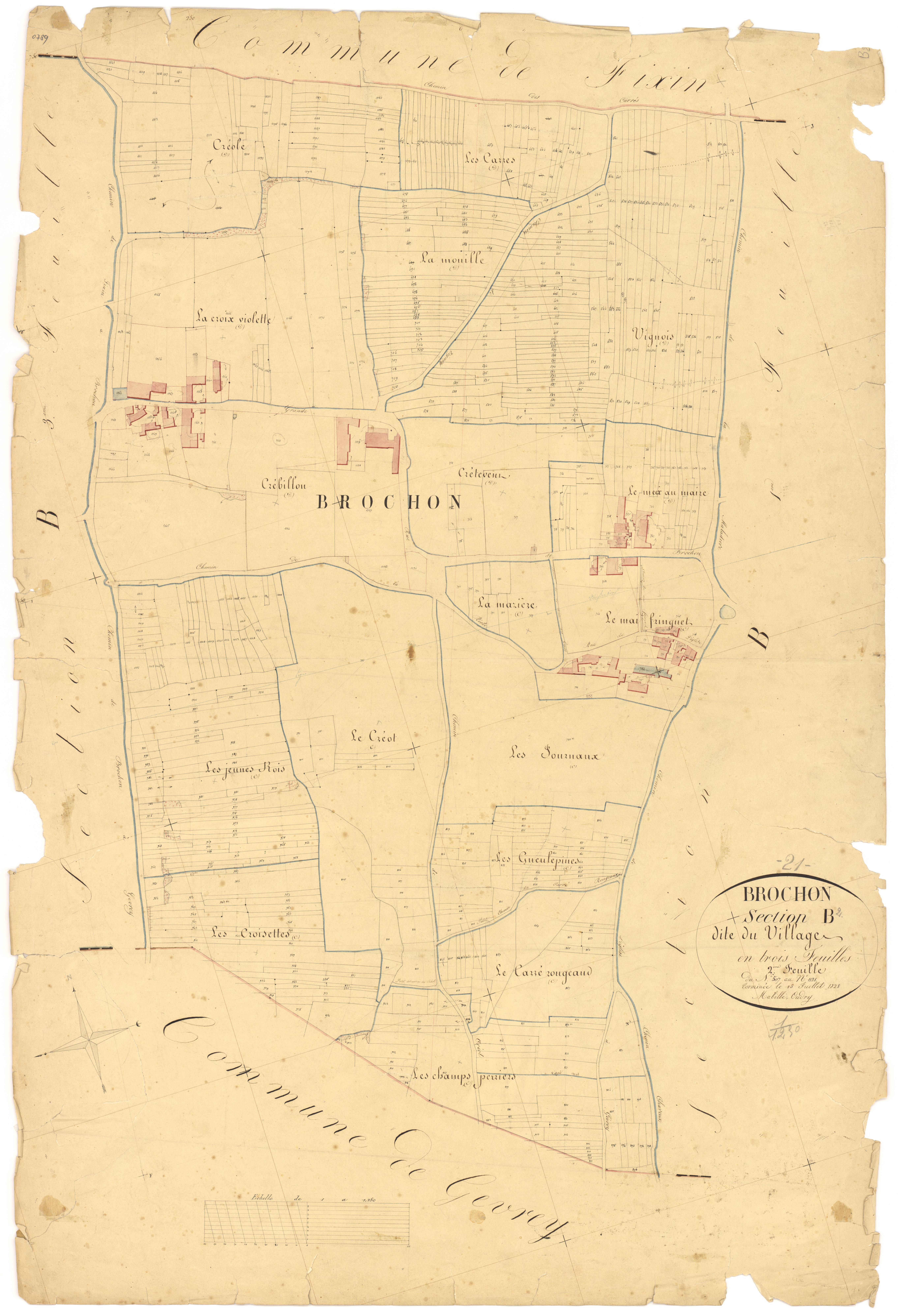 Brochon - Section B2 - 3 P PLAN 113/5