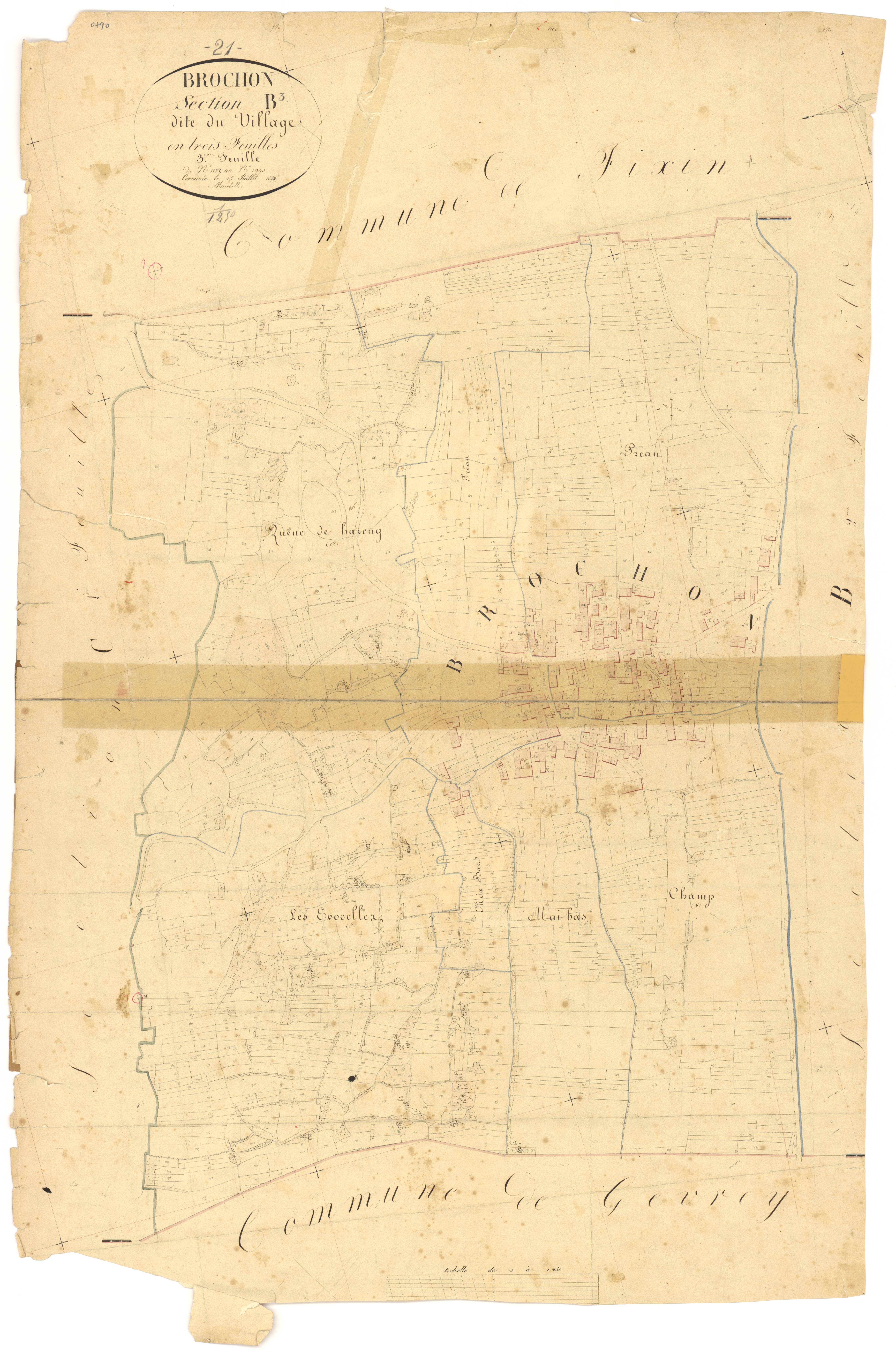 Brochon - Section B3 - 3 P PLAN 113/6
