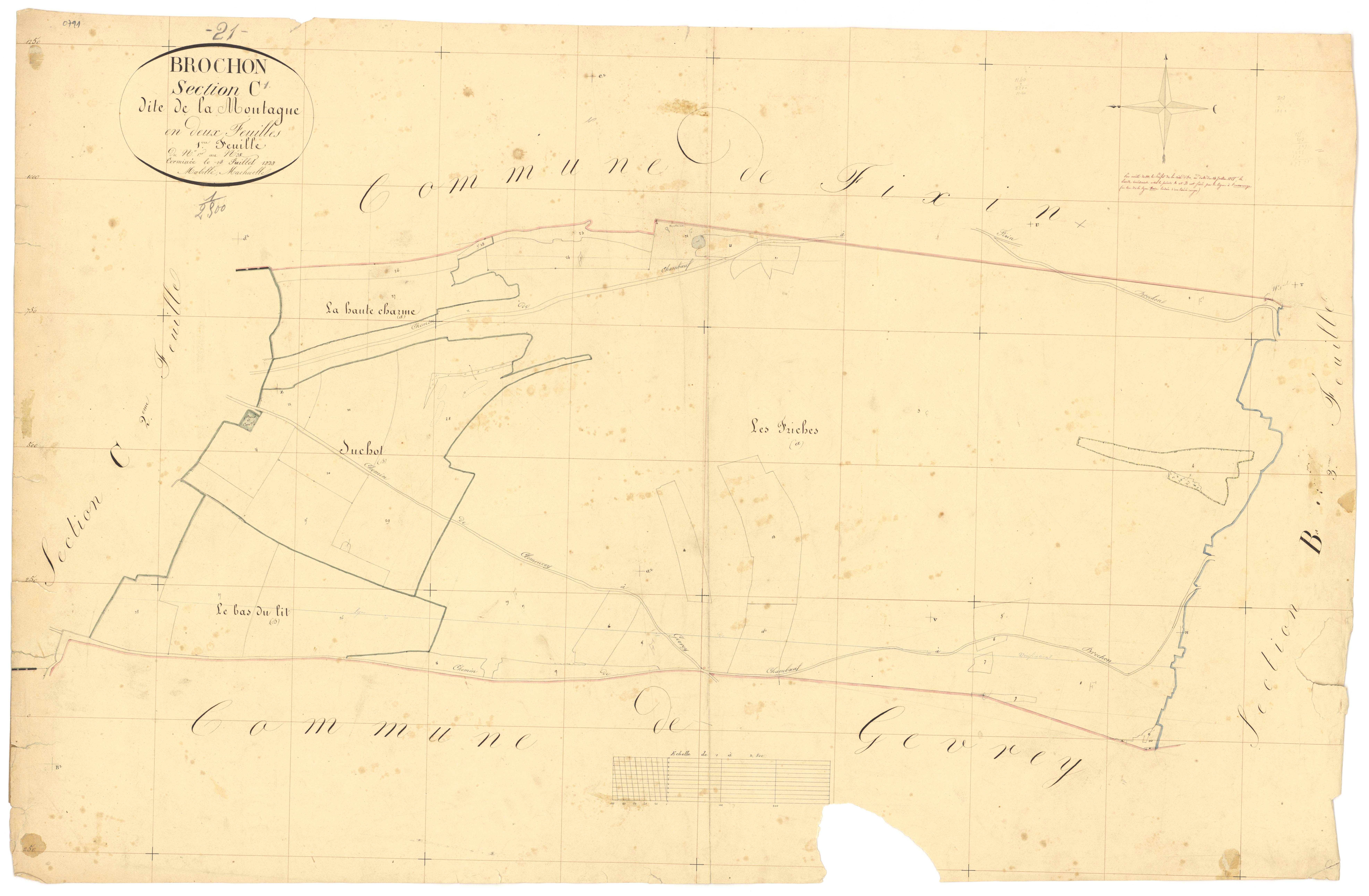 Brochon - Section C1 - 3 P PLAN 113/7