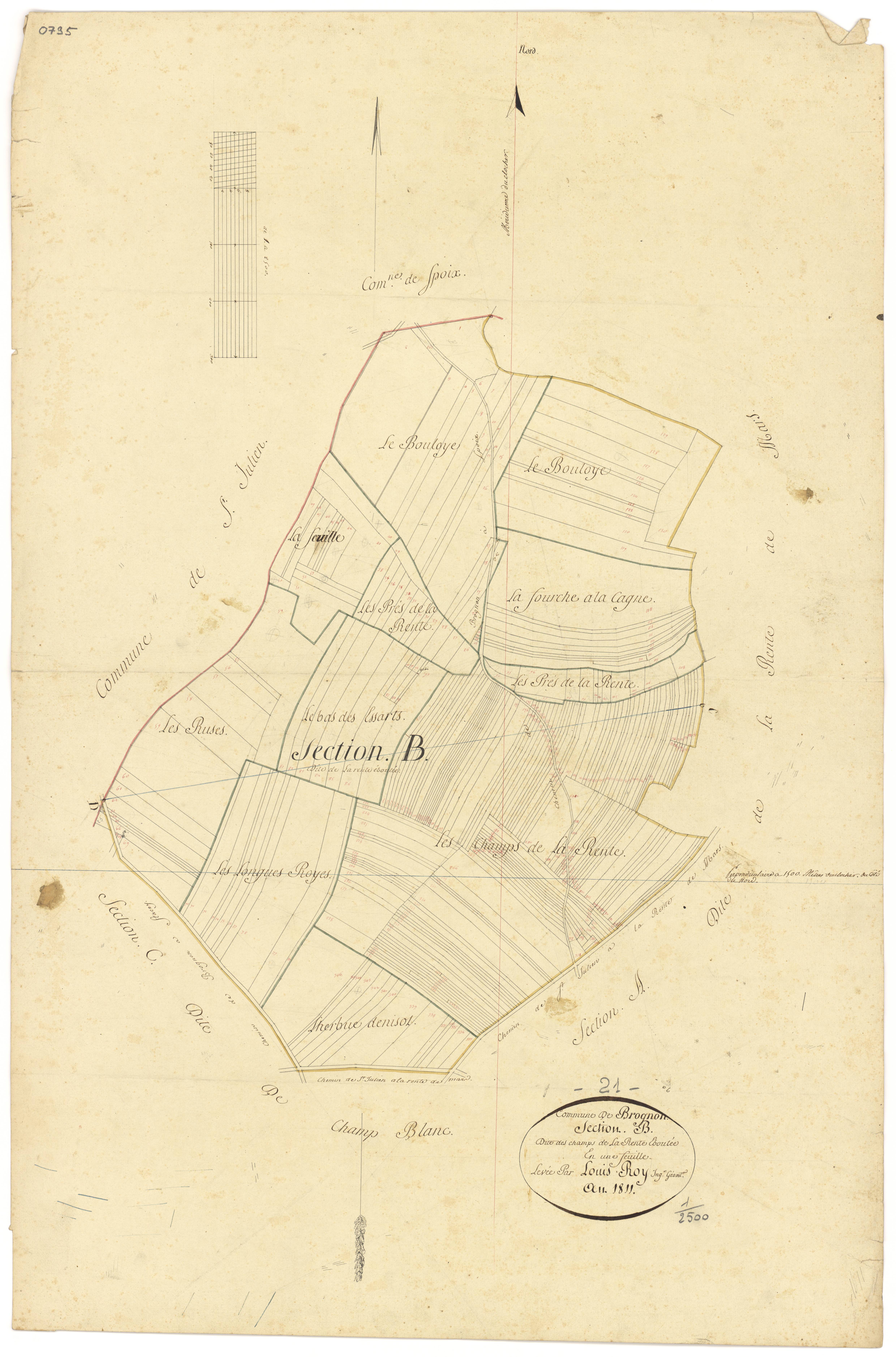 Brognon - Section B - 3 P PLAN 114/3