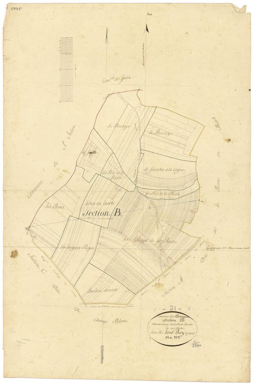 Brognon - Section B - 3 P PLAN 114/3
