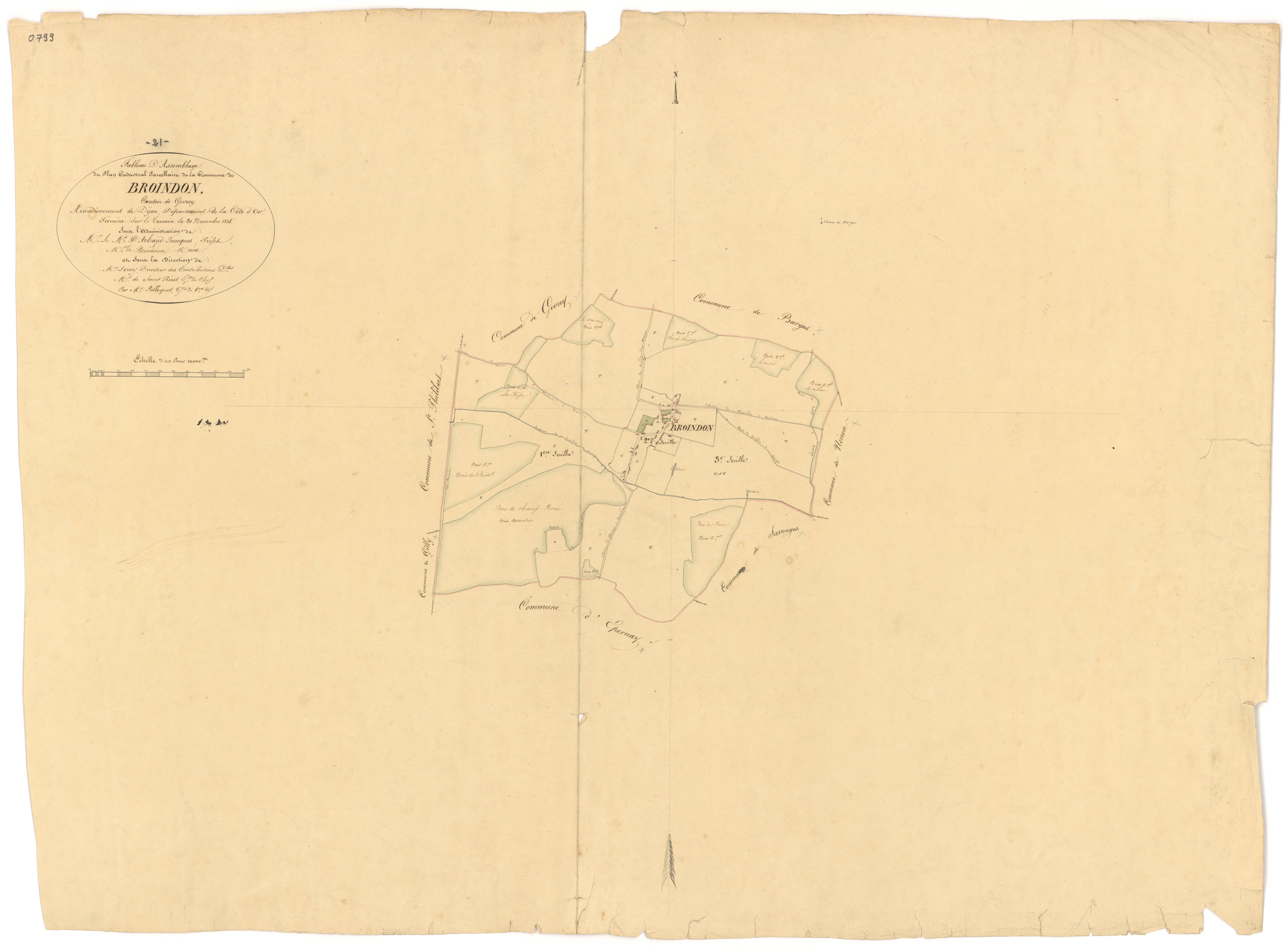 Broindon - Tableau d'assemblage - 3 P PLAN 116/1