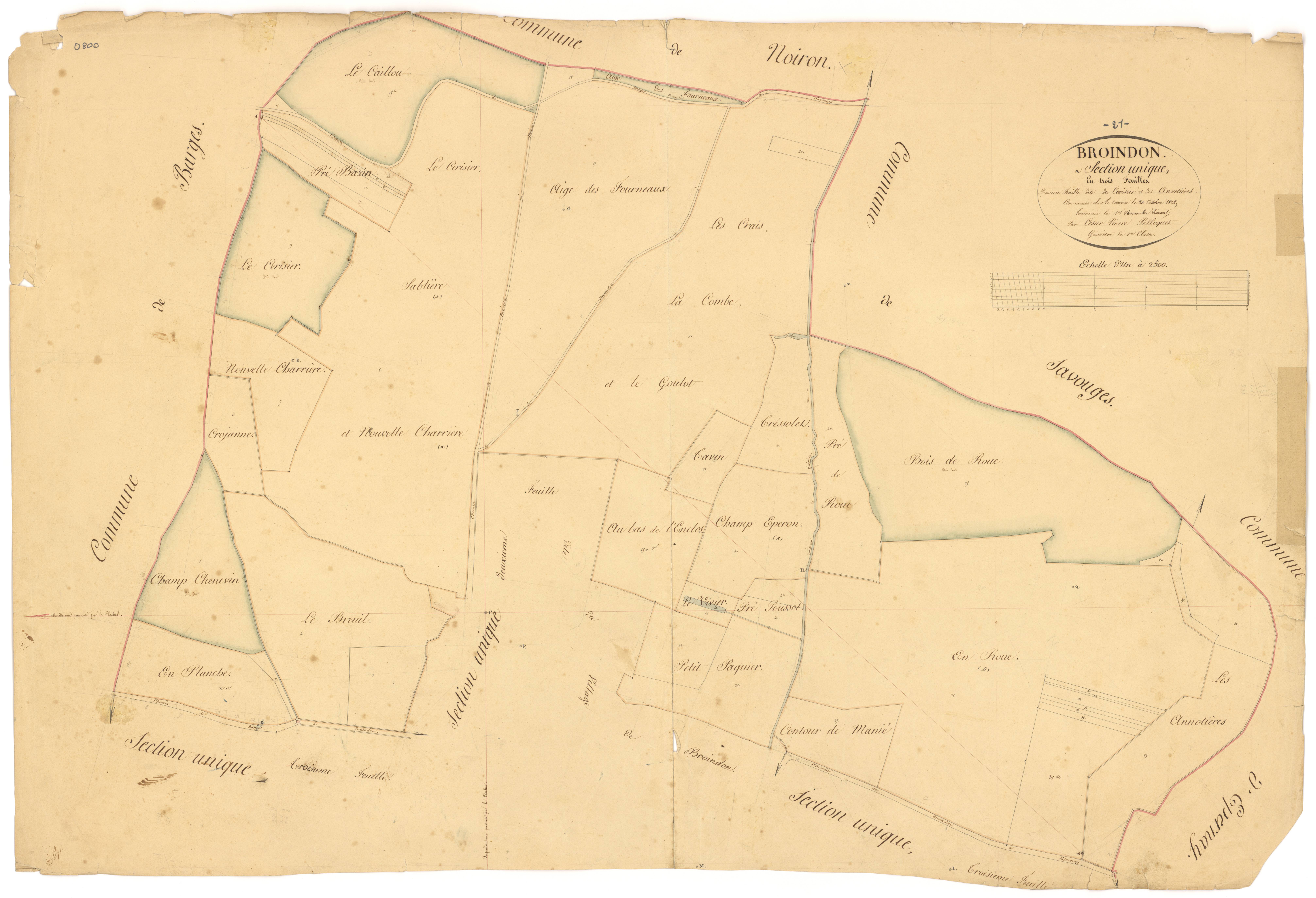 Broindon - Section unique - 3 P PLAN 116/2