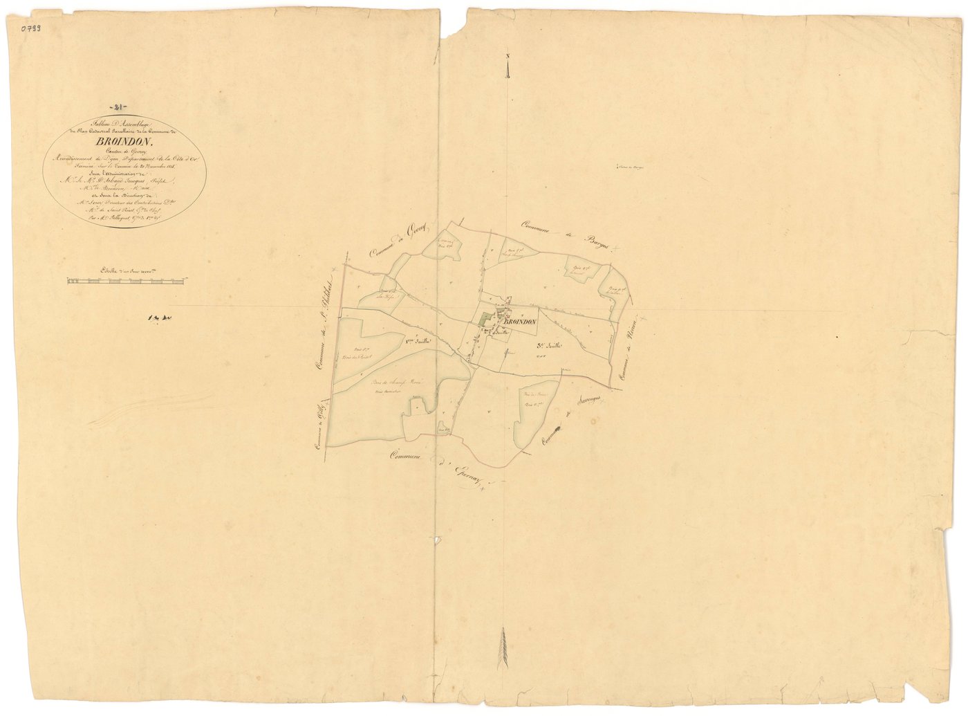 Broindon - Tableau d'assemblage - 3 P PLAN 116/1