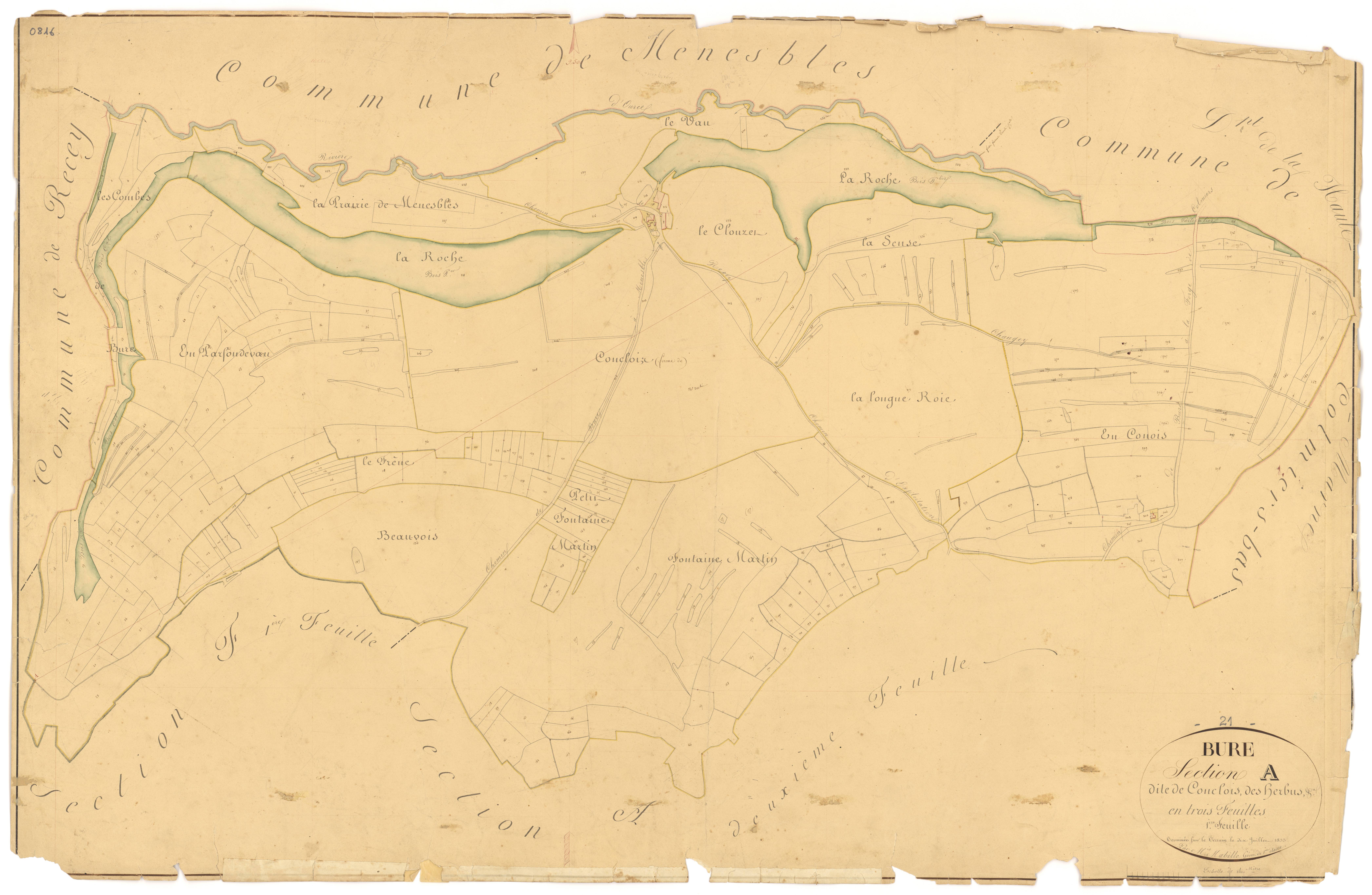 Bure-les-Templiers - Section A1 - 3 P PLAN 120/2