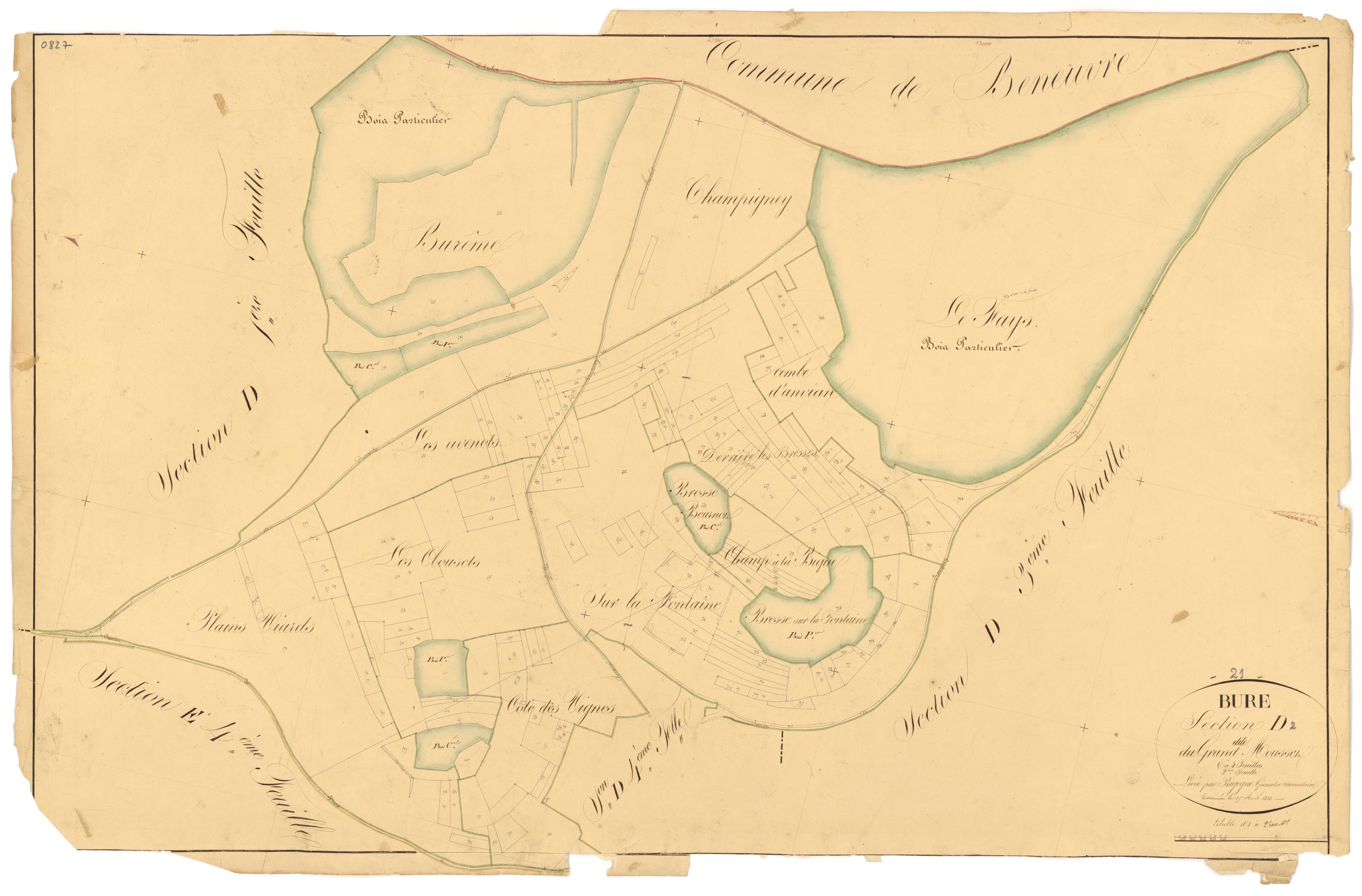 Bure-les-Templiers - Section D2 - 3 P PLAN 120/13