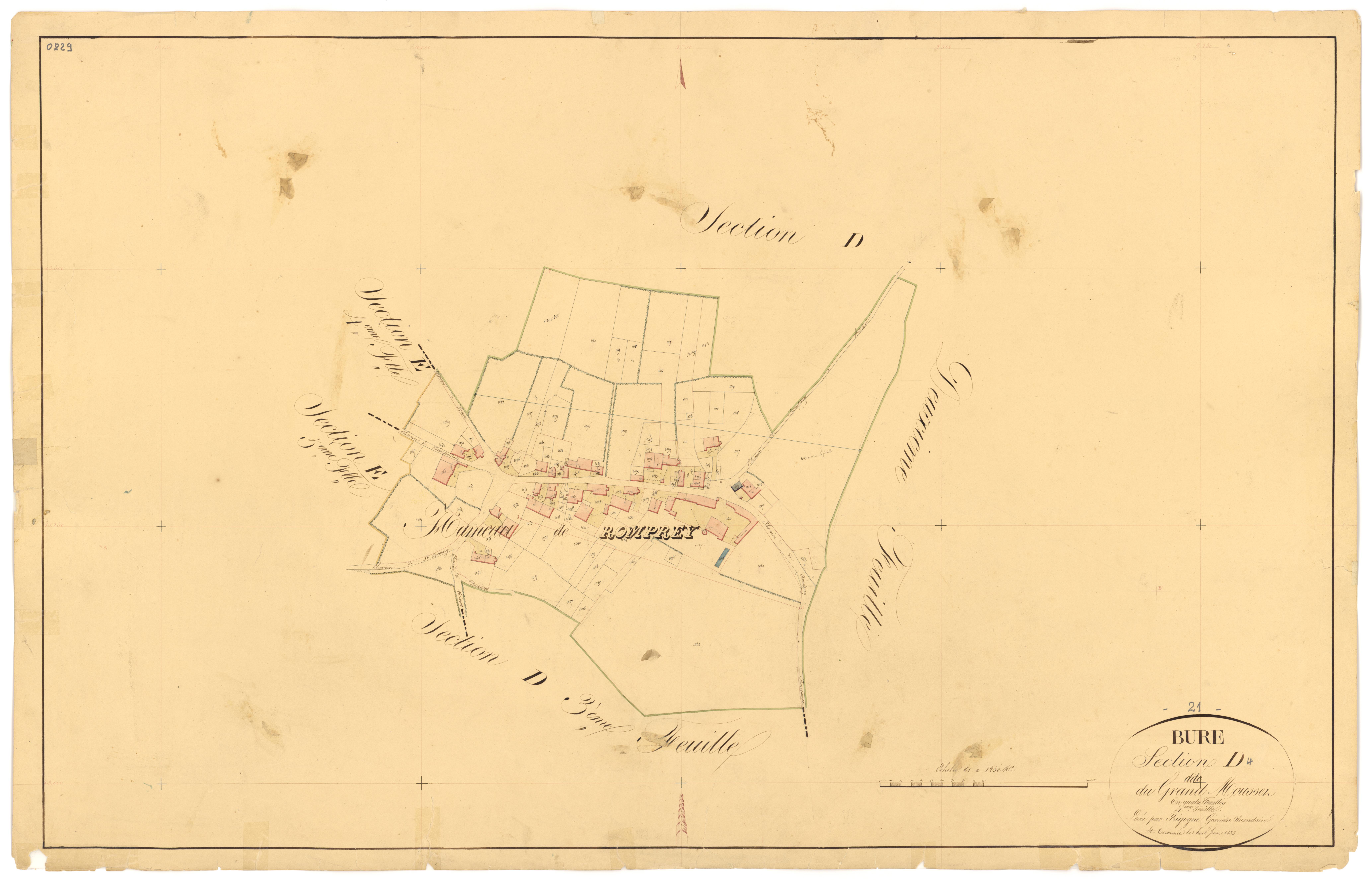 Bure-les-Templiers - Section D4 - 3 P PLAN 120/15