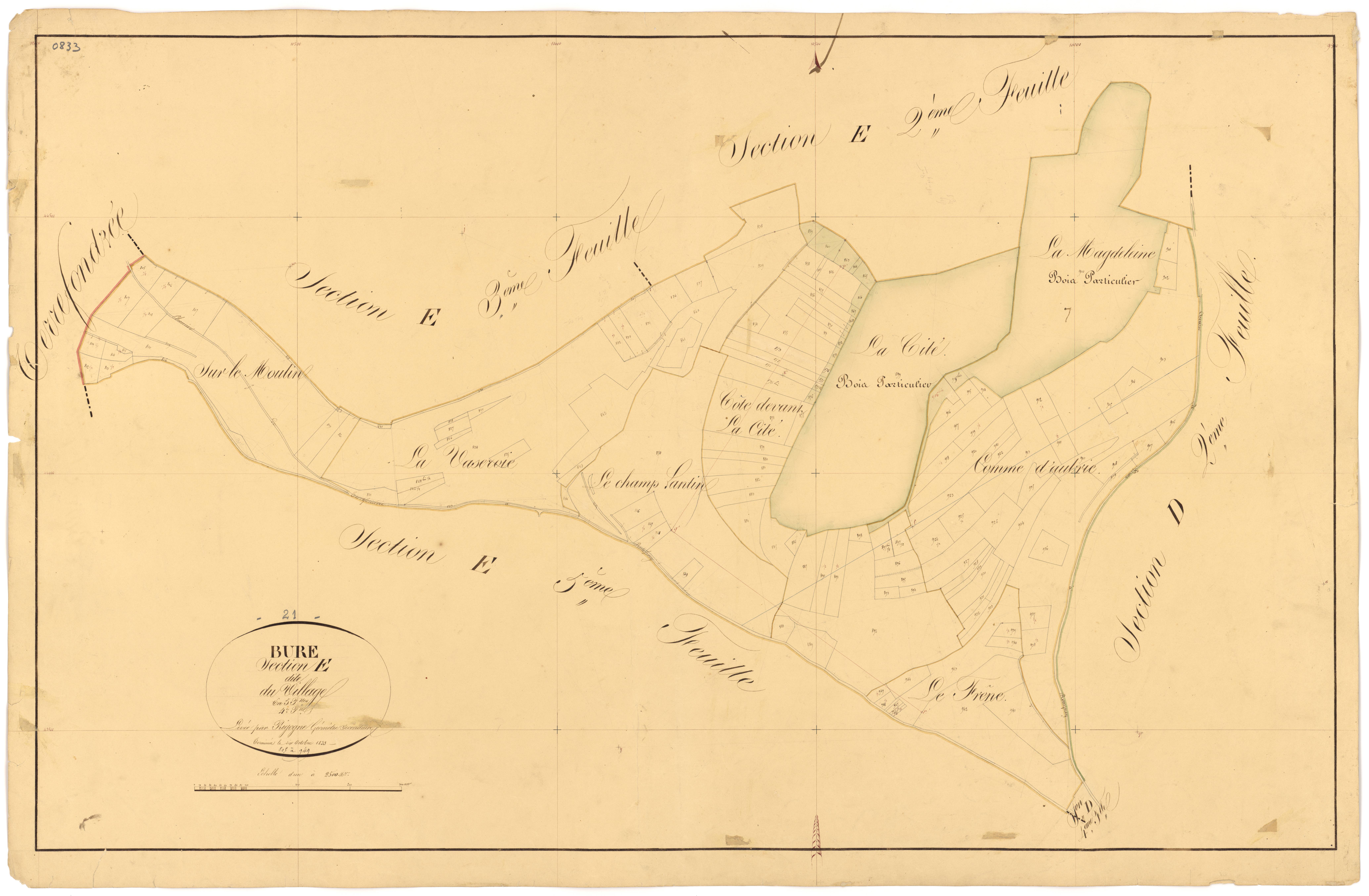 Bure-les-Templiers - Section E4 - 3 P PLAN 120/19