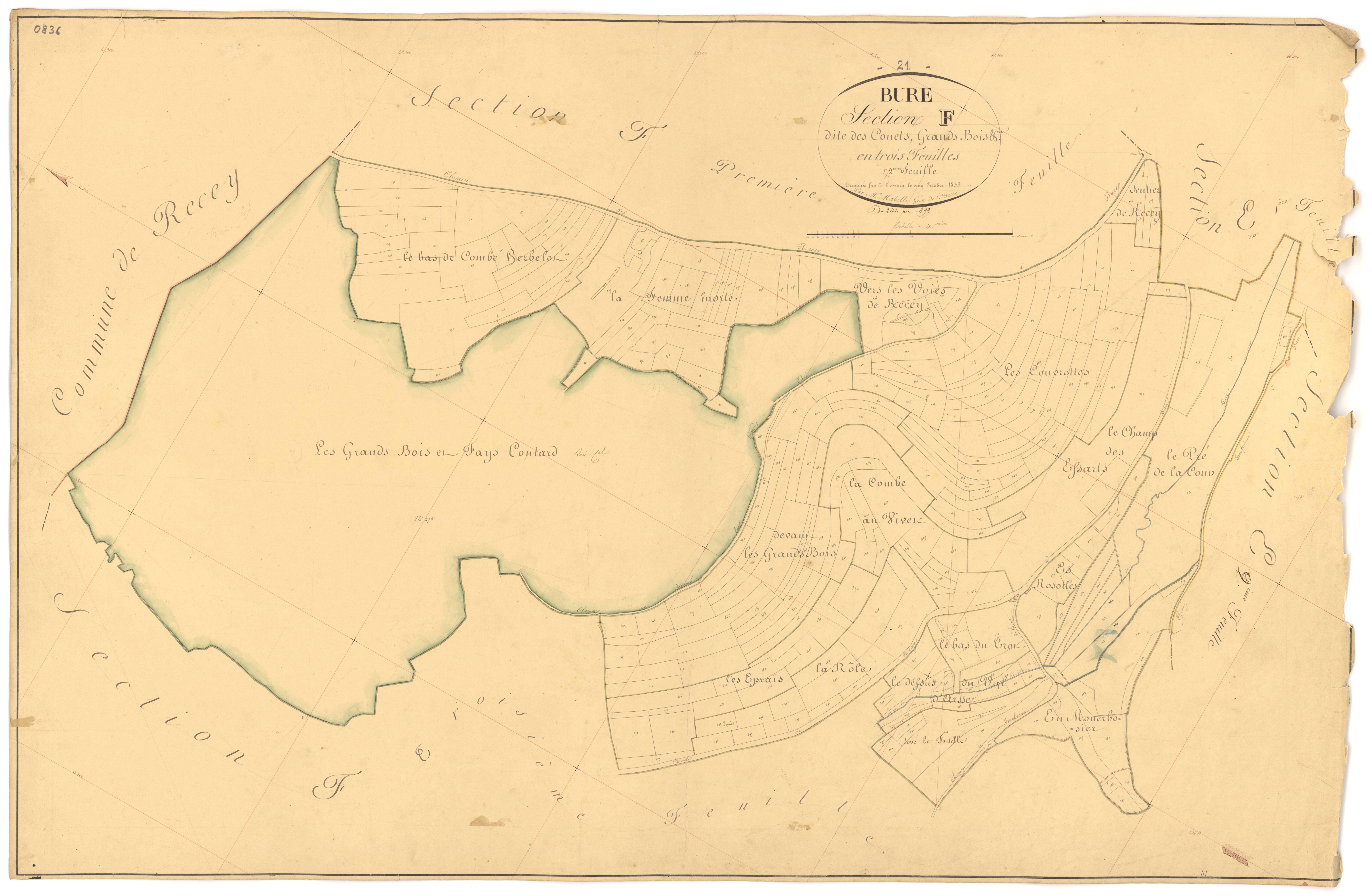 Bure-les-Templiers - Section F2 - 3 P PLAN 120/22