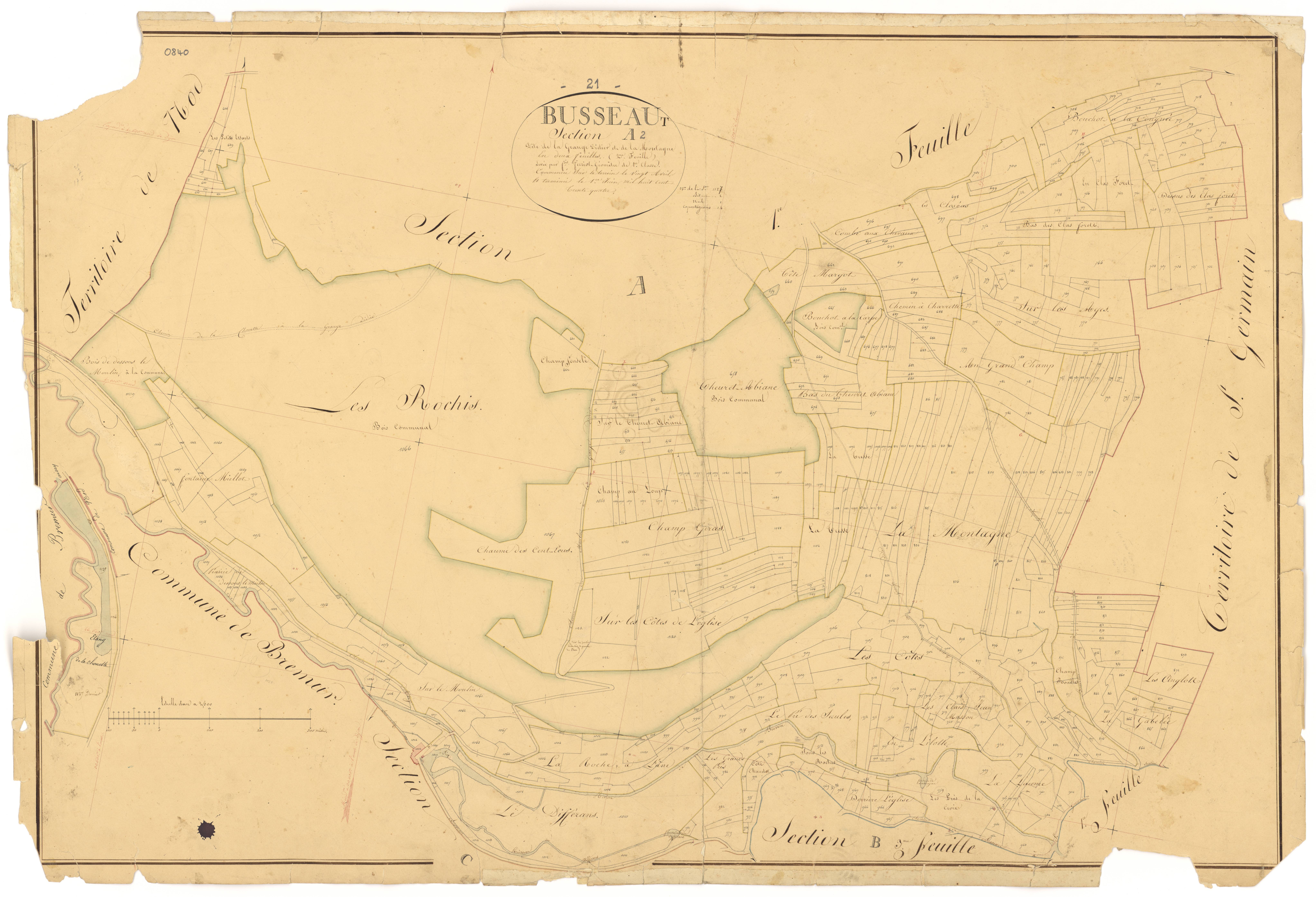 Busseaut - Section A2 - 3 P PLAN 121/3