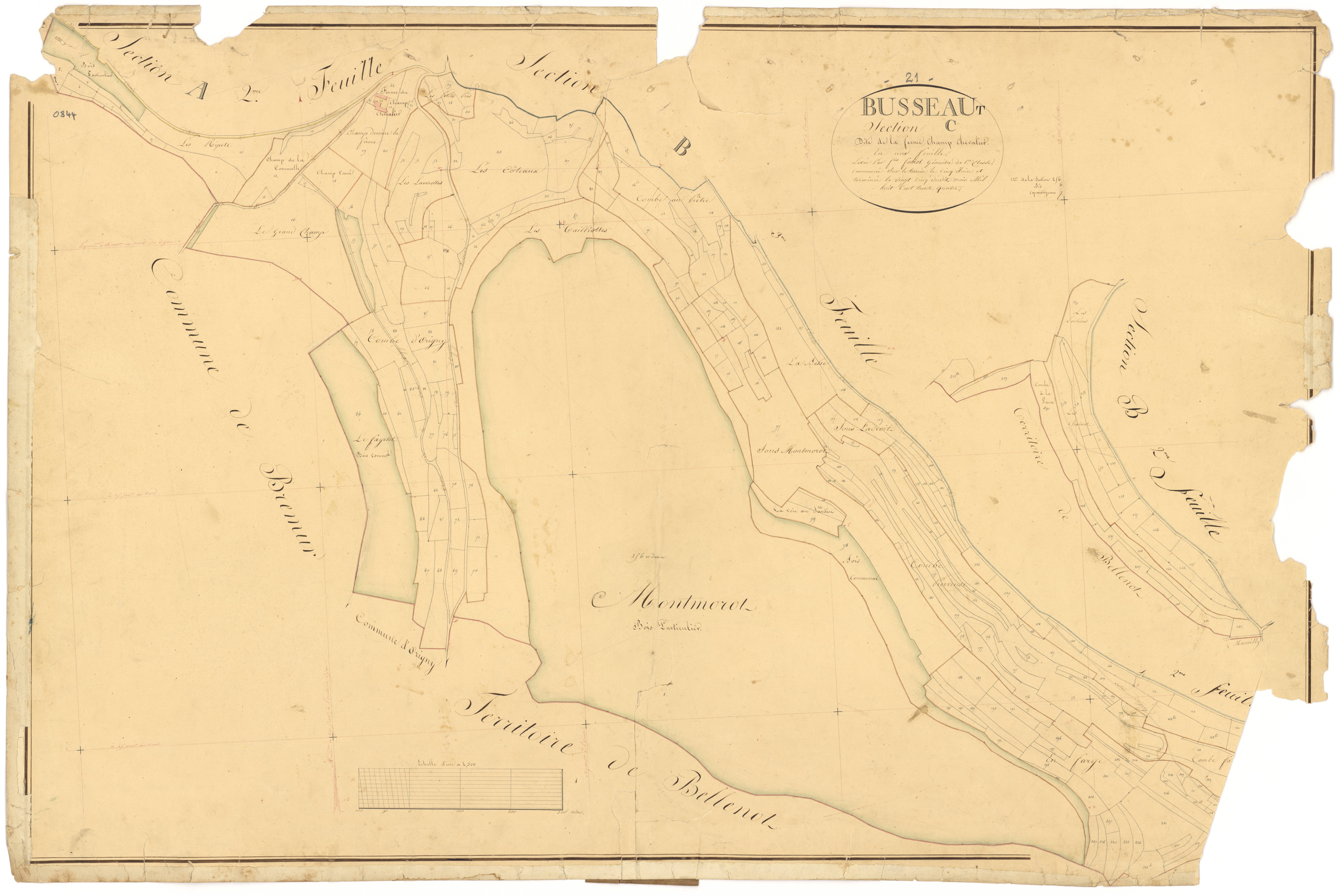 Busseaut - Section C - 3 P PLAN 121/7