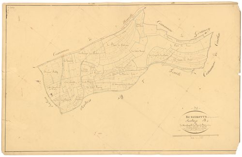 Busserotte-et-Montenaille - Section B1 - 3 P PLAN 122/3