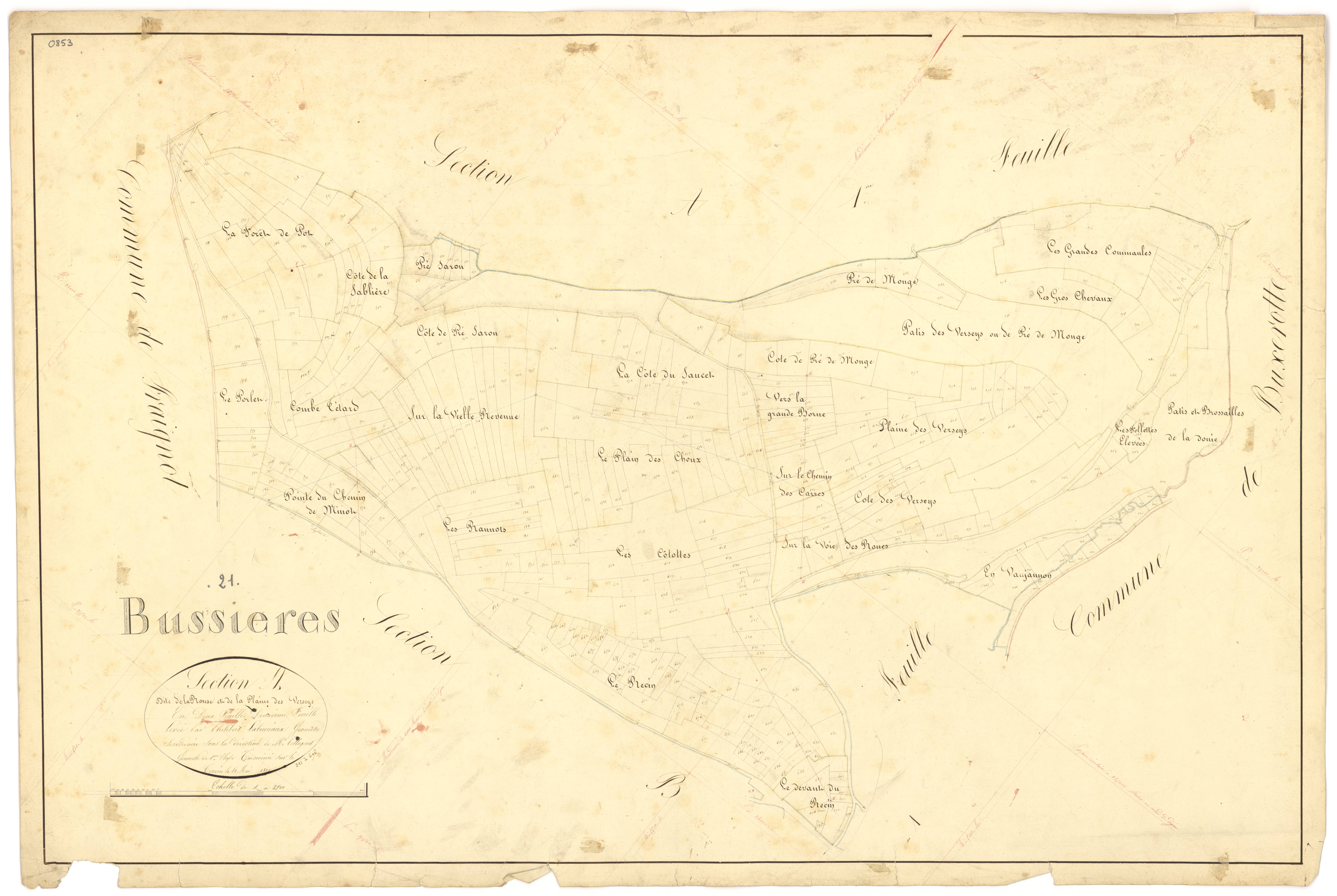 Bussières - Section A2 - 3 P PLAN 123/3