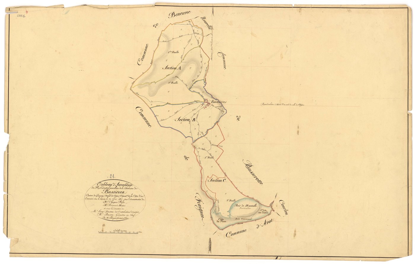 Bussières - Tableau d'assemblage - 3 P PLAN 123/1