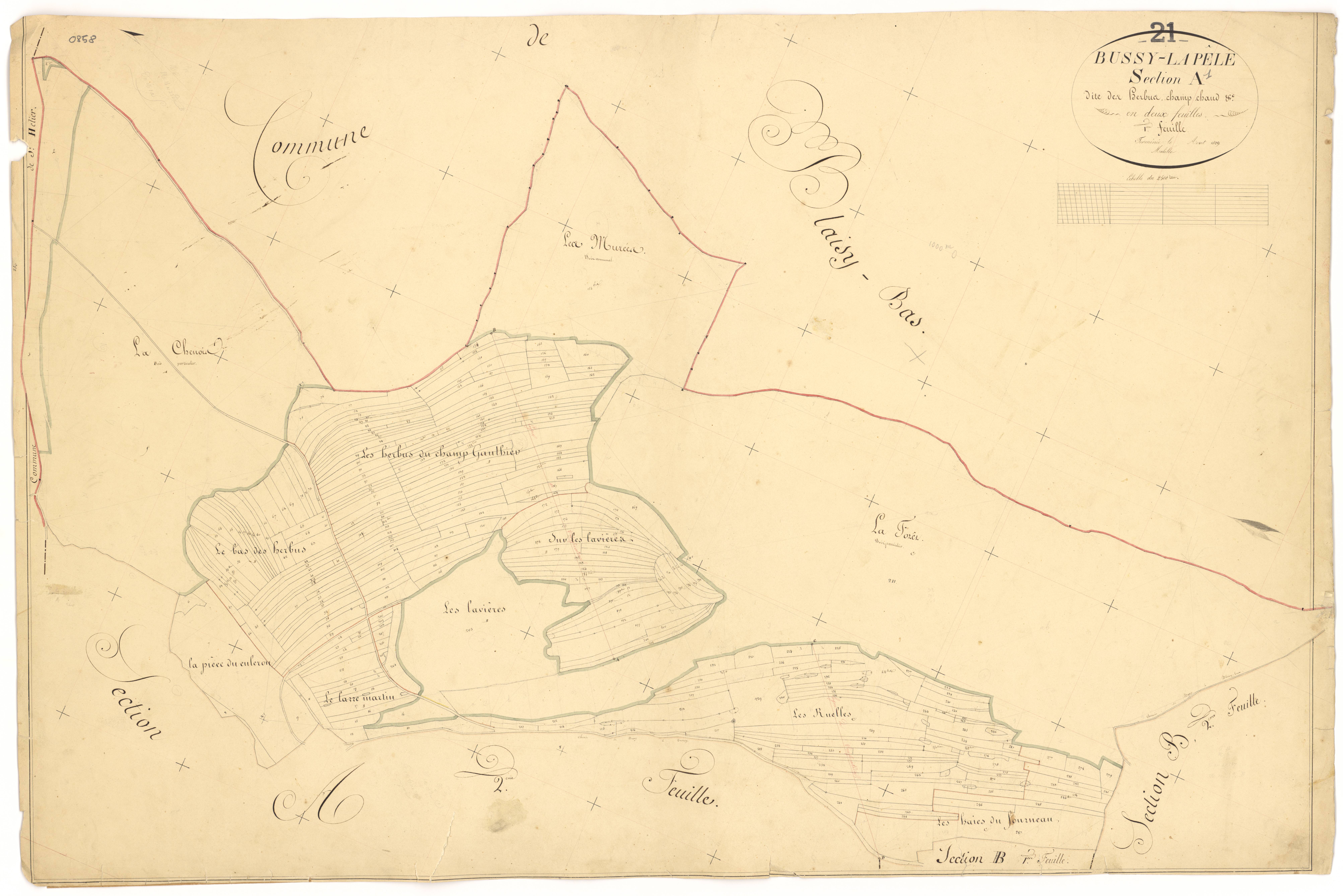 Bussy-la-Pesle - Section A1 - 3 P PLAN 125/2