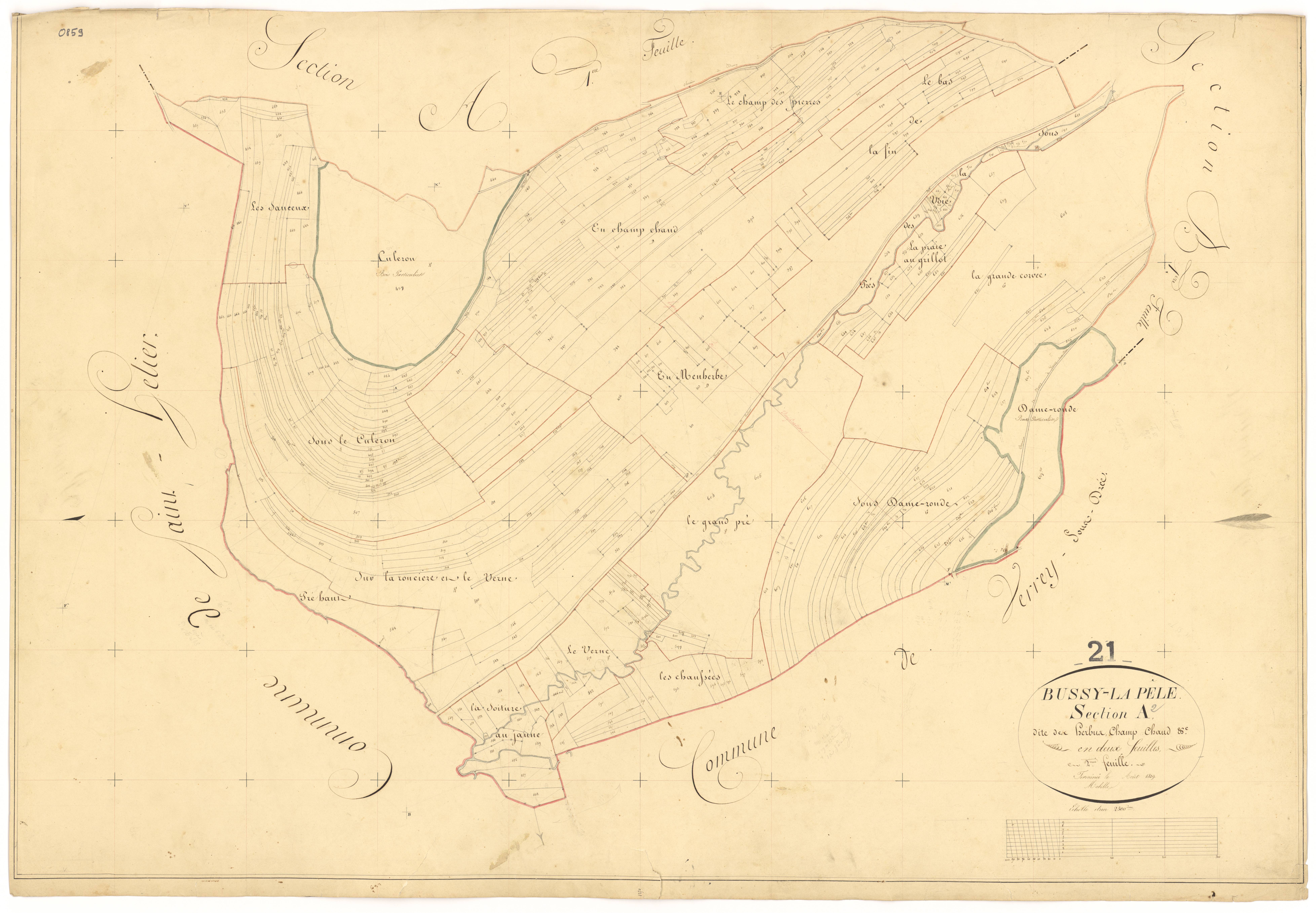 Bussy-la-Pesle - Section A2 - 3 P PLAN 125/3