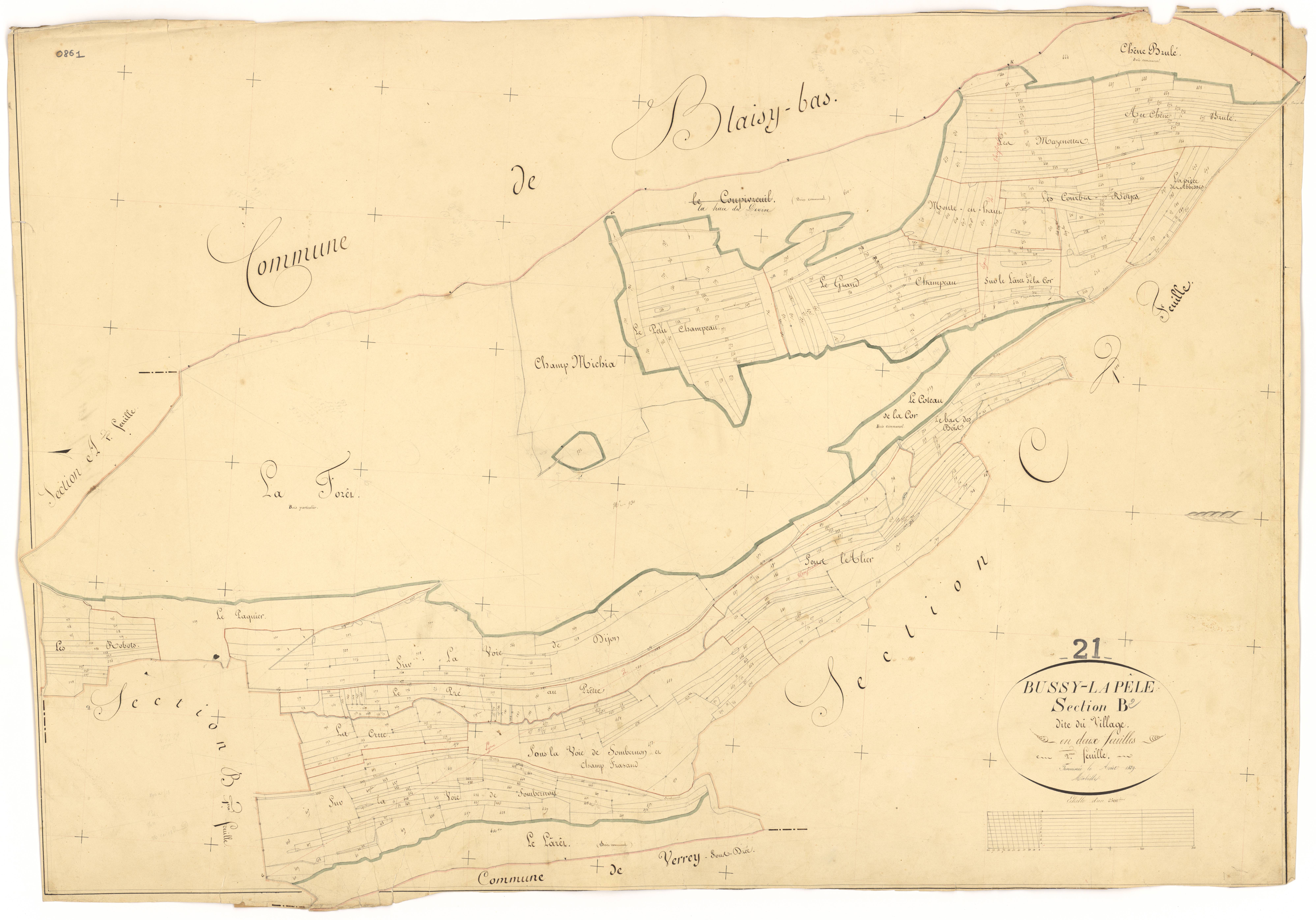 Bussy-la-Pesle - Section B2 - 3 P PLAN 125/5