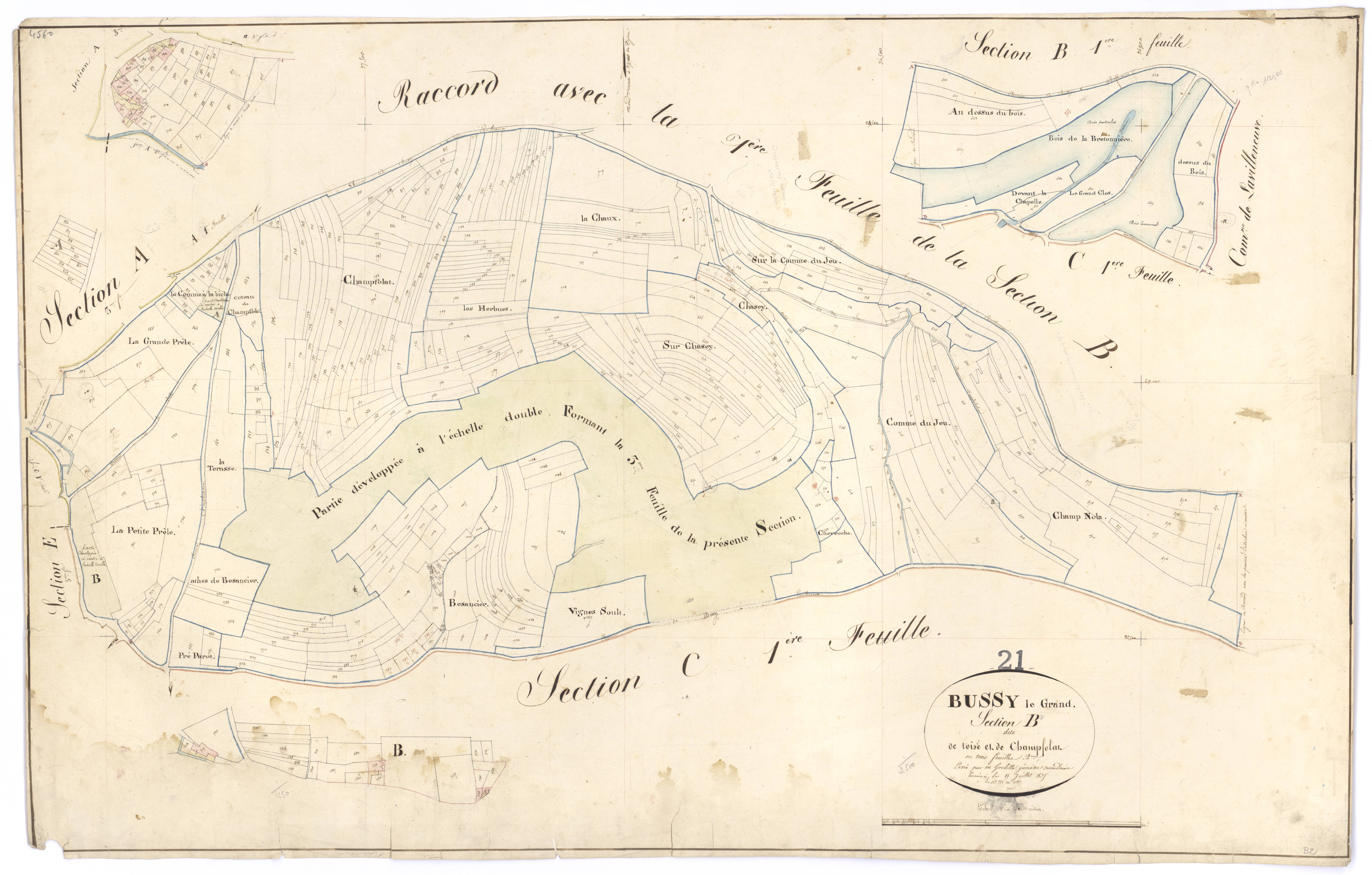 Bussy-le-Grand - Section B2 - 3 P PLAN 126/8