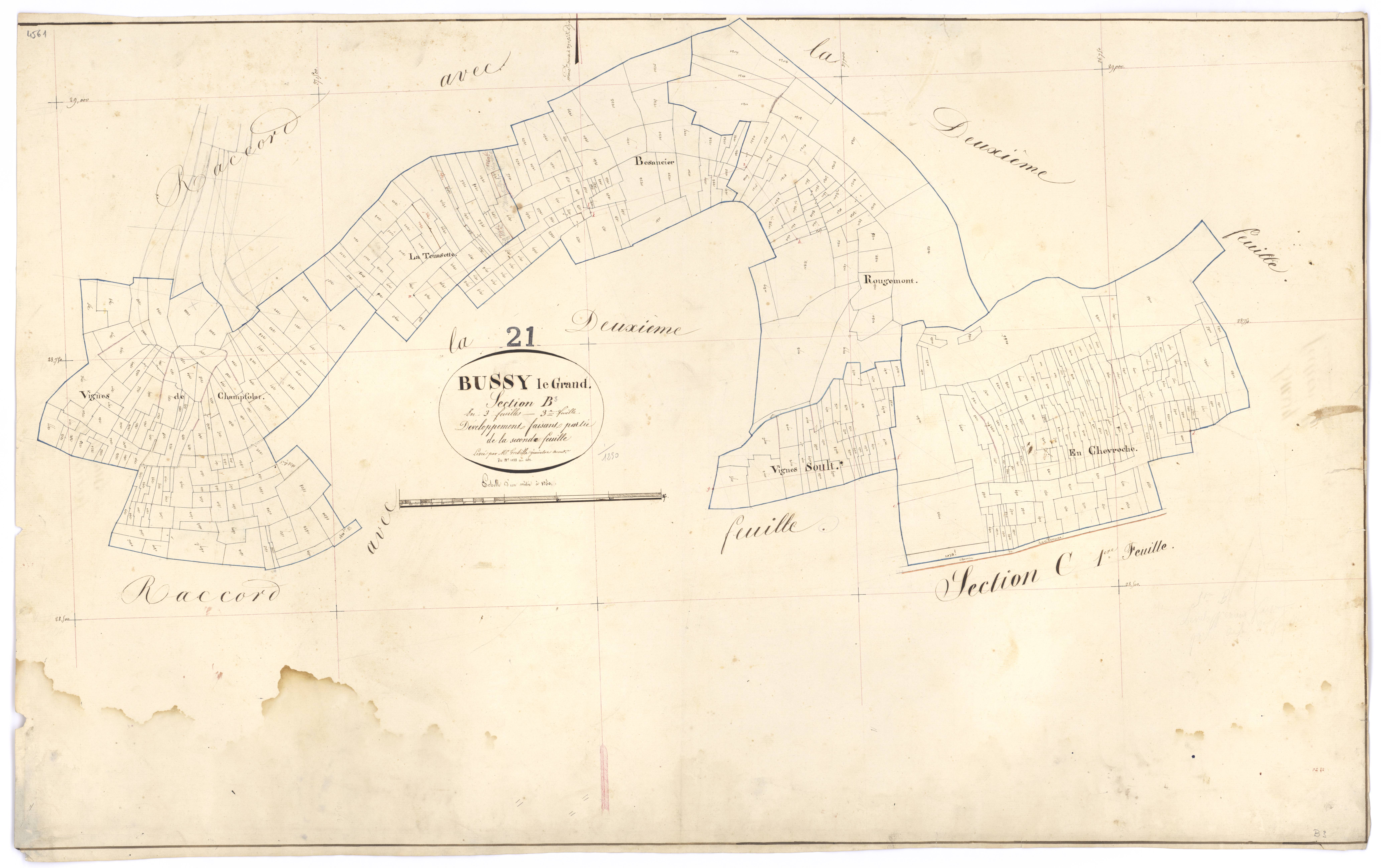 Bussy-le-Grand - Section B3 - 3 P PLAN 126/9