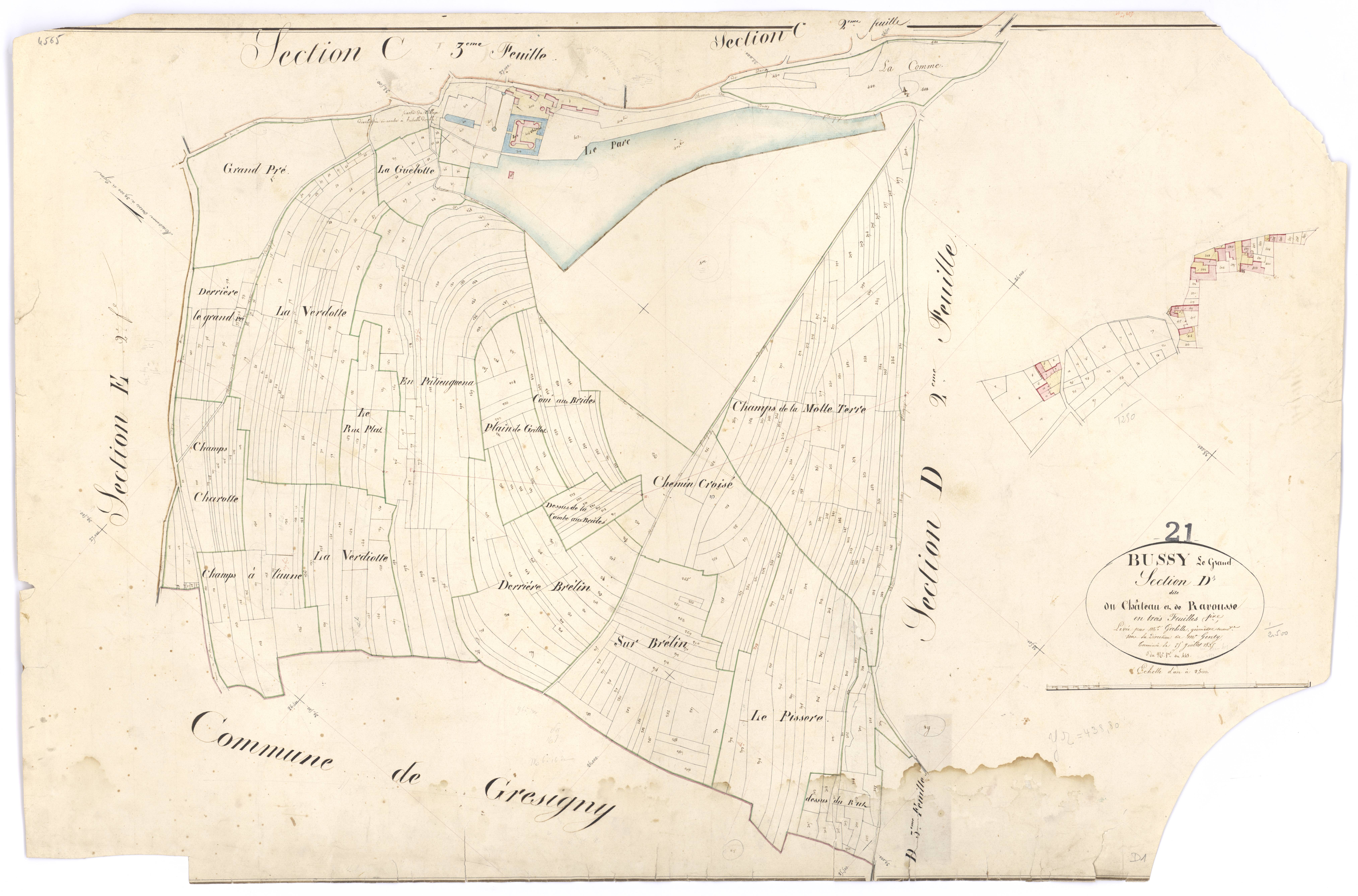 Bussy-le-Grand - Section D1 - 3 P PLAN 126/13