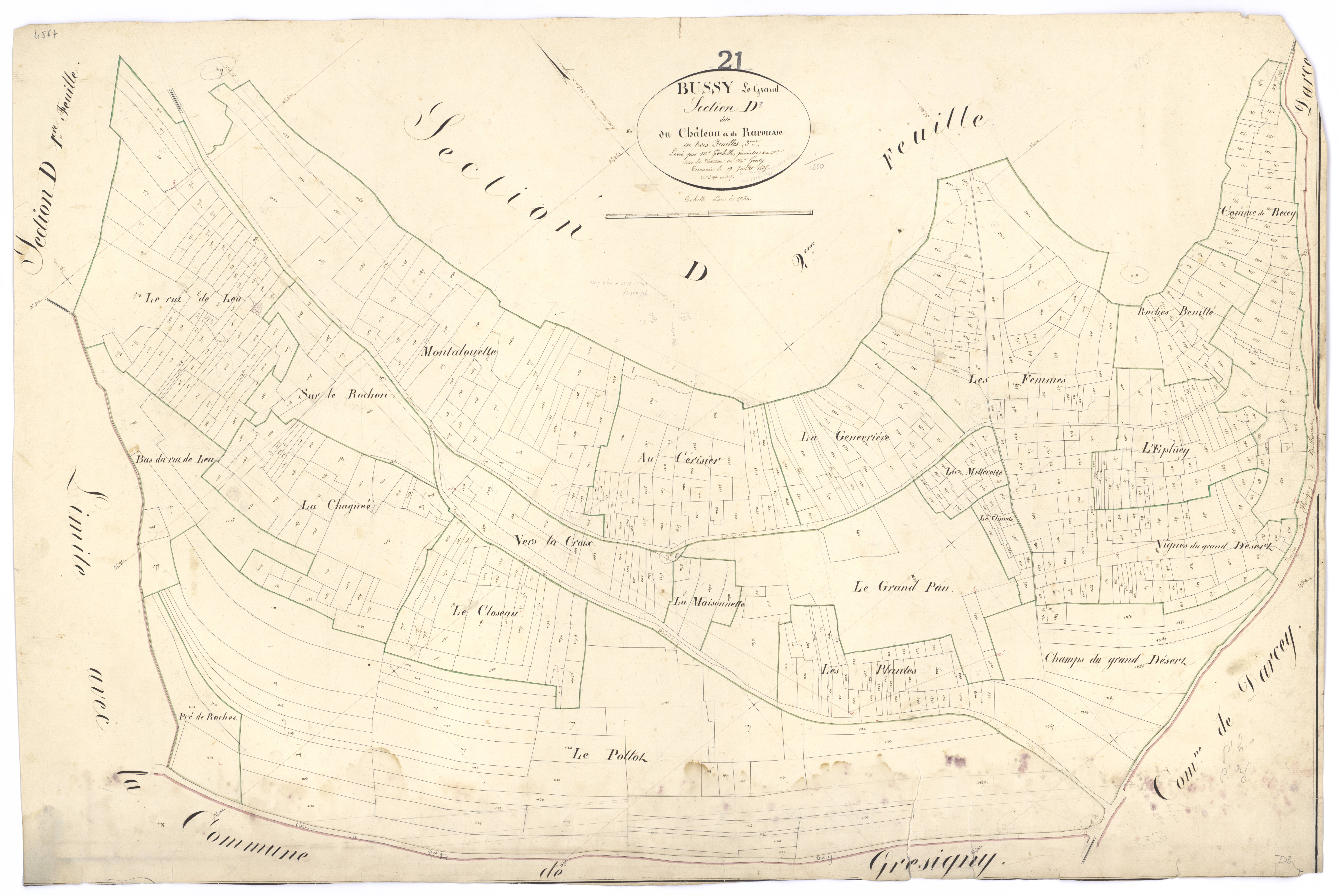 Bussy-le-Grand - Section D3 - 3 P PLAN 126/15