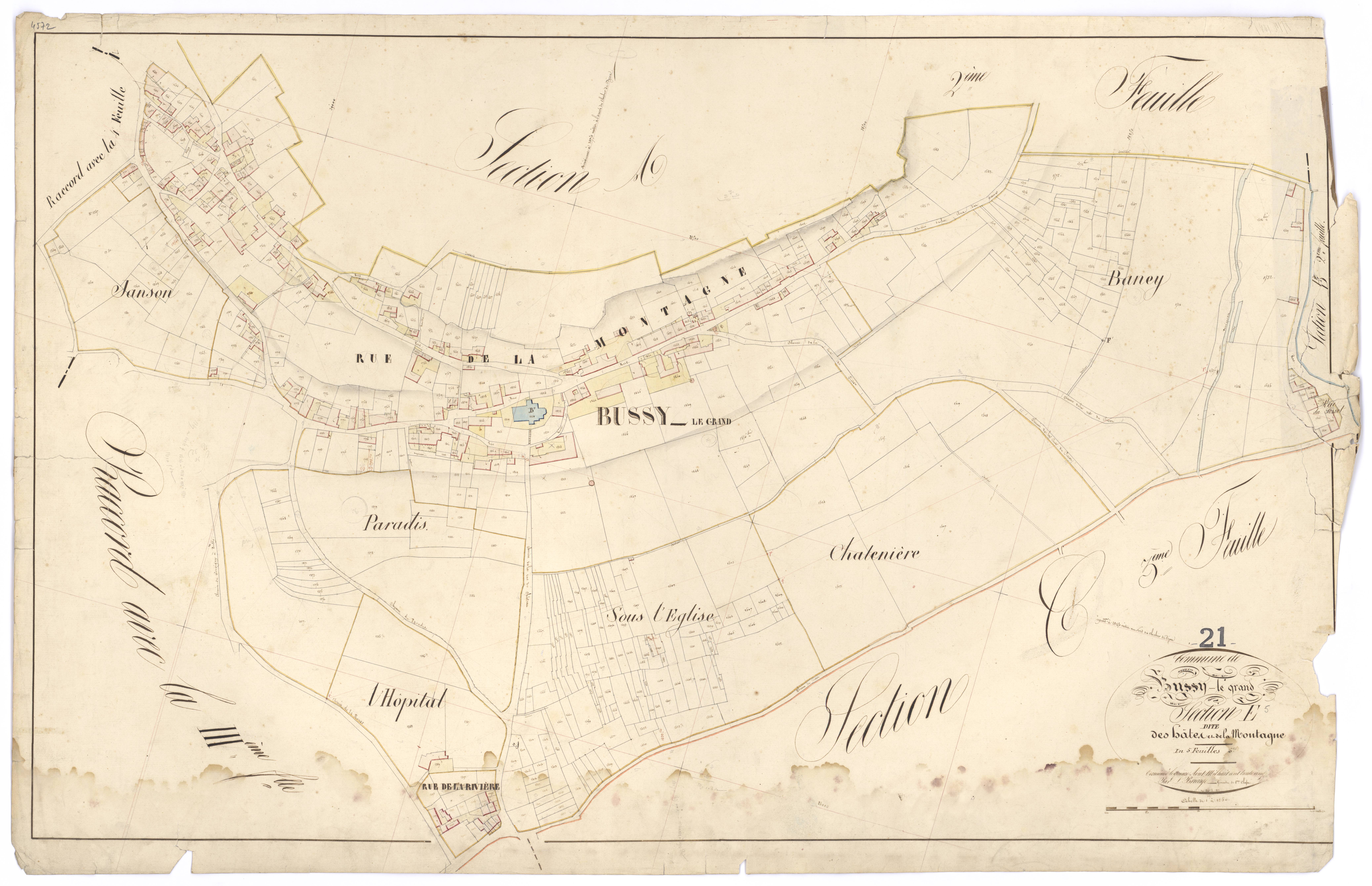 Bussy-le-Grand - Section E5 - 3 P PLAN 126/20
