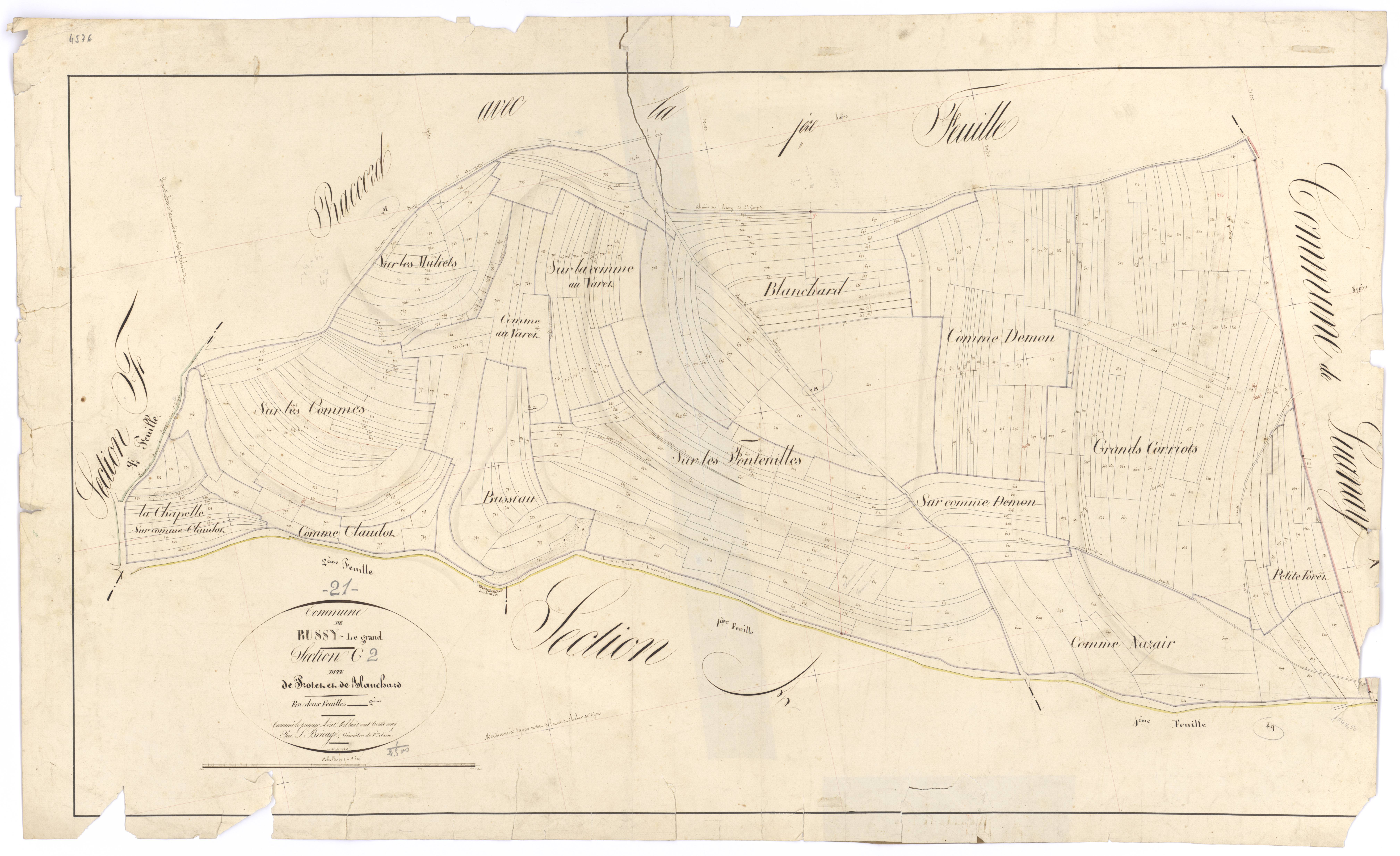 Bussy-le-Grand - Section G2 - 3 P PLAN 126/24
