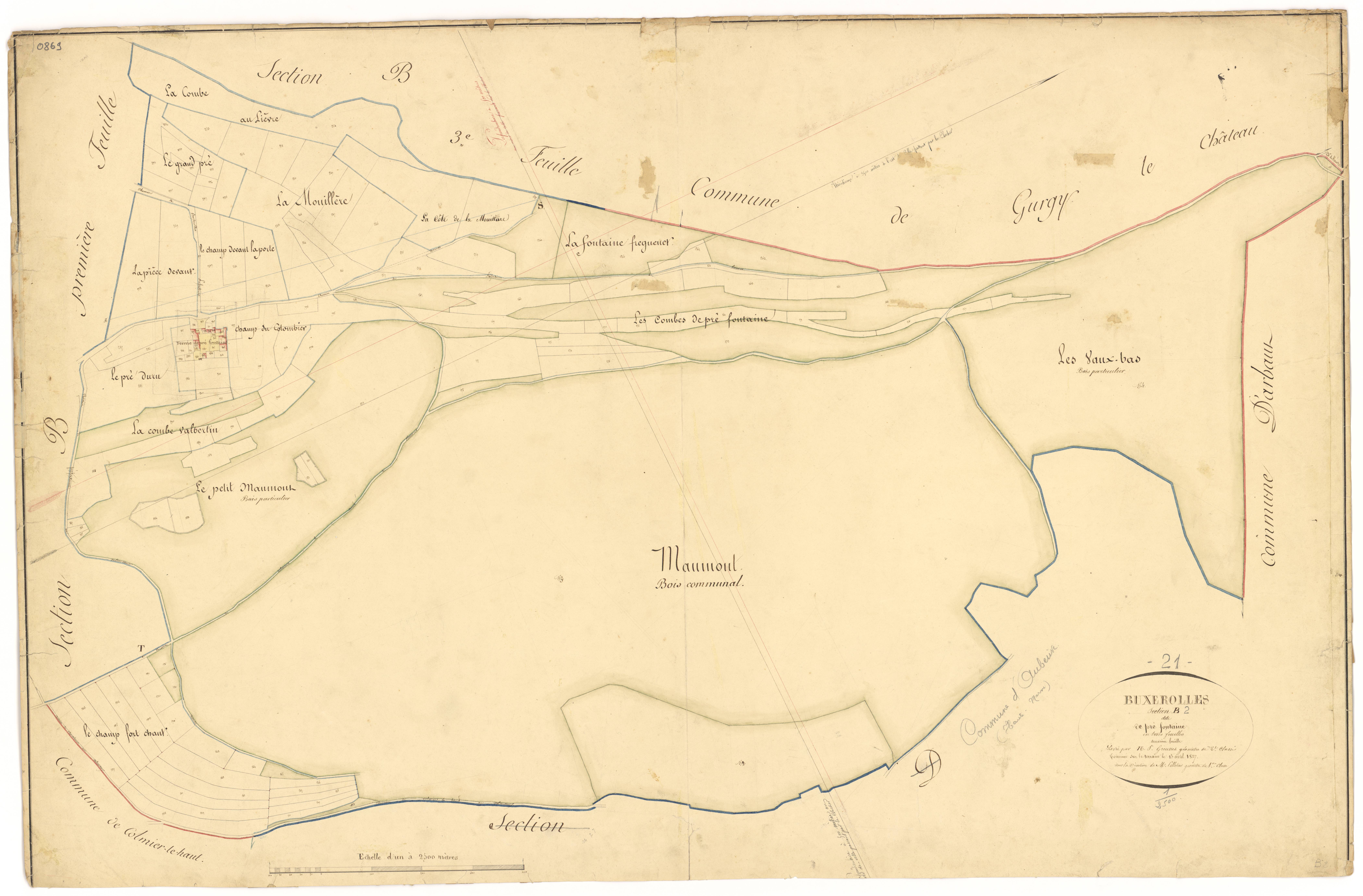 Buxerolles - Section B2 - 3 P PLAN 127/4