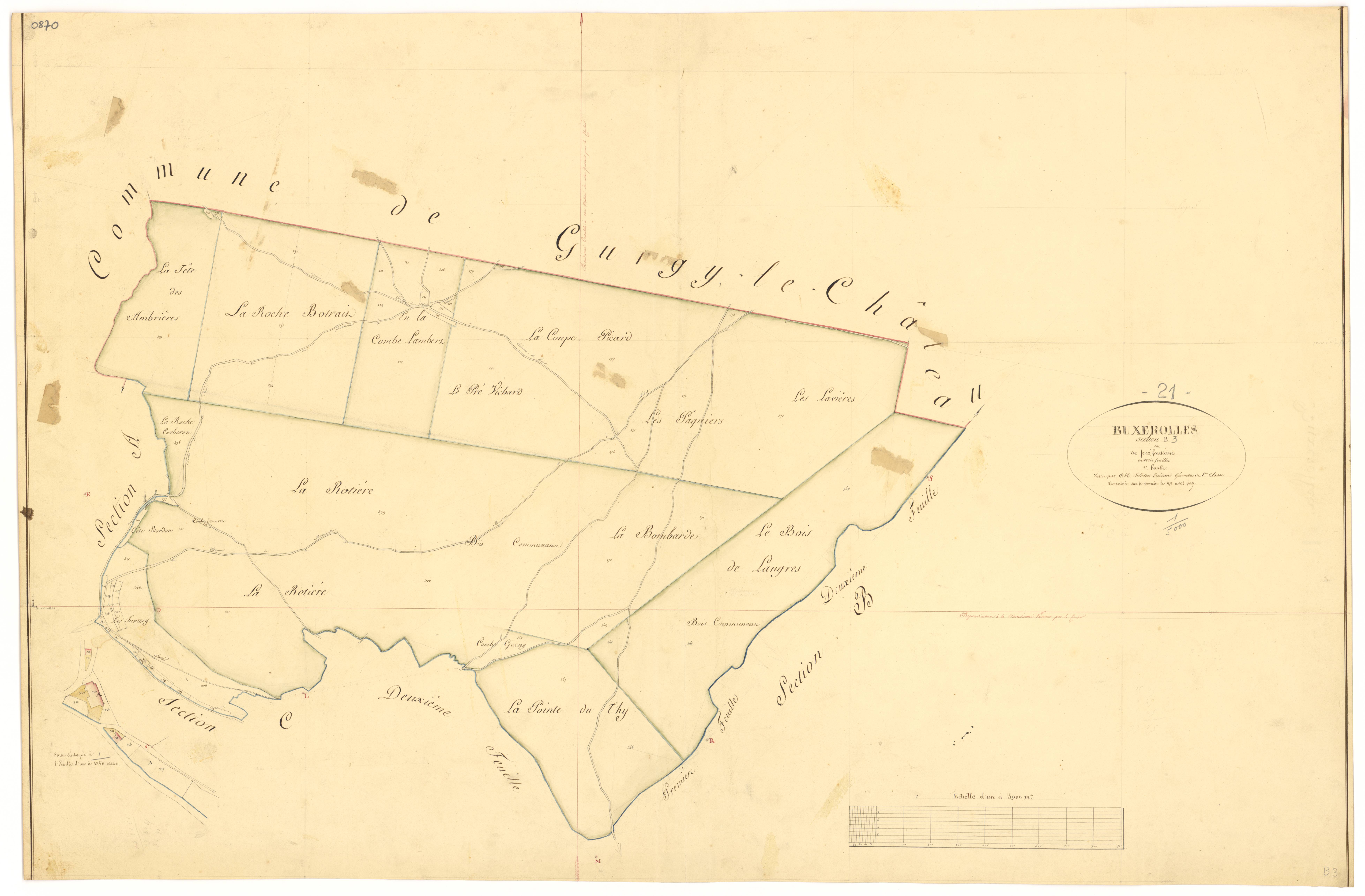 Buxerolles - Section B3 - 3 P PLAN 127/5