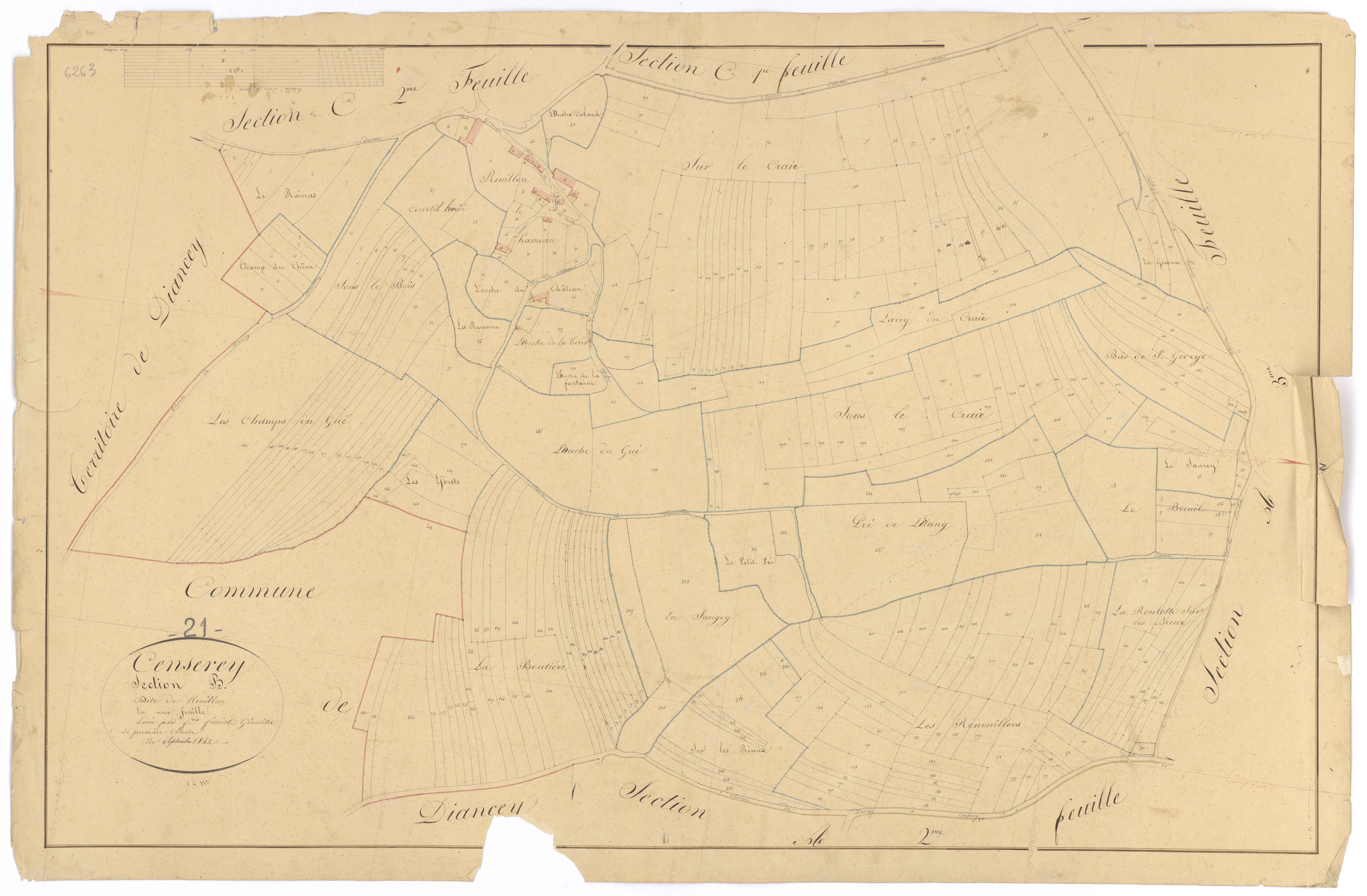 Censerey - Section B - 3 P PLAN 129/5
