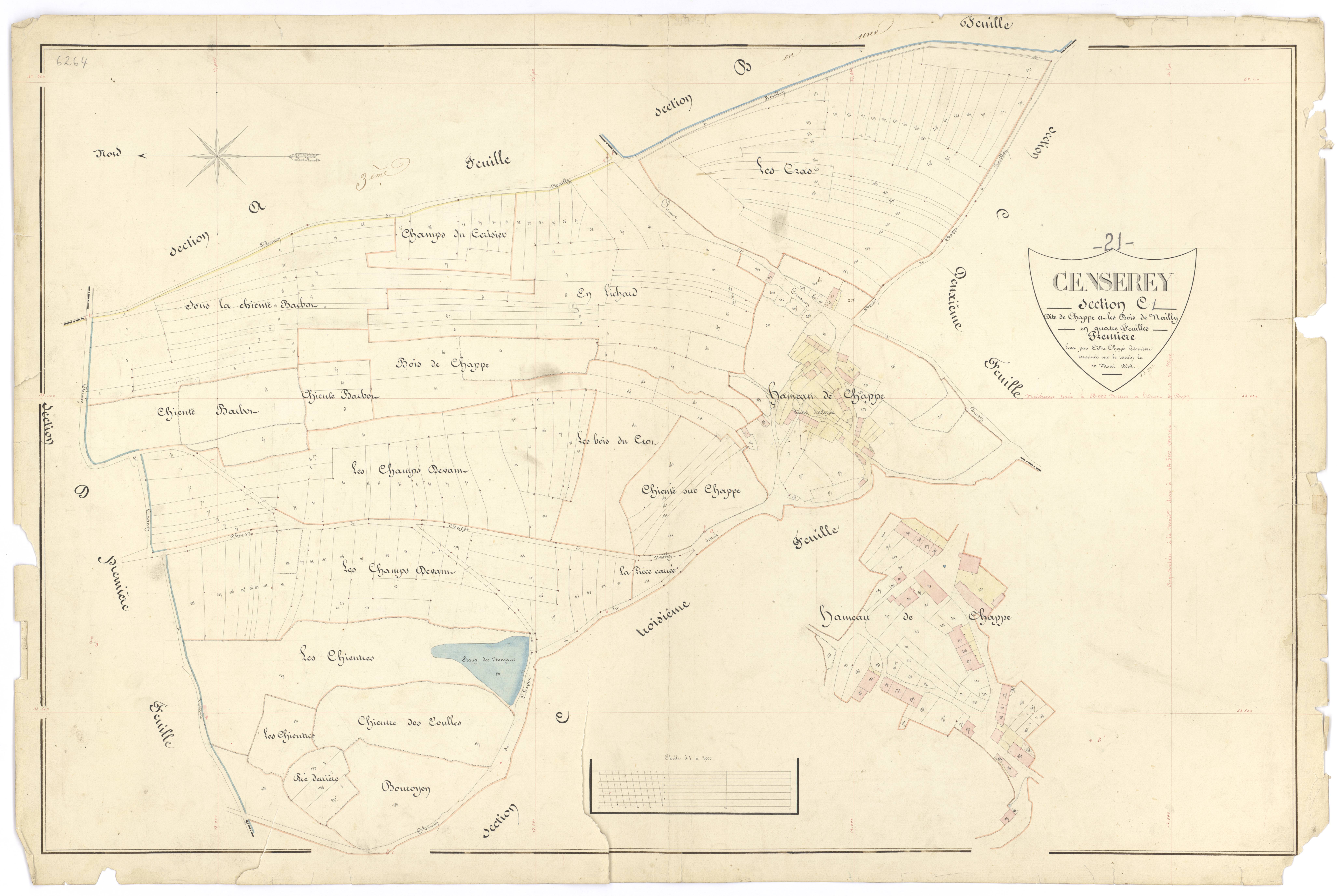 Censerey - Section C1 - 3 P PLAN 129/6