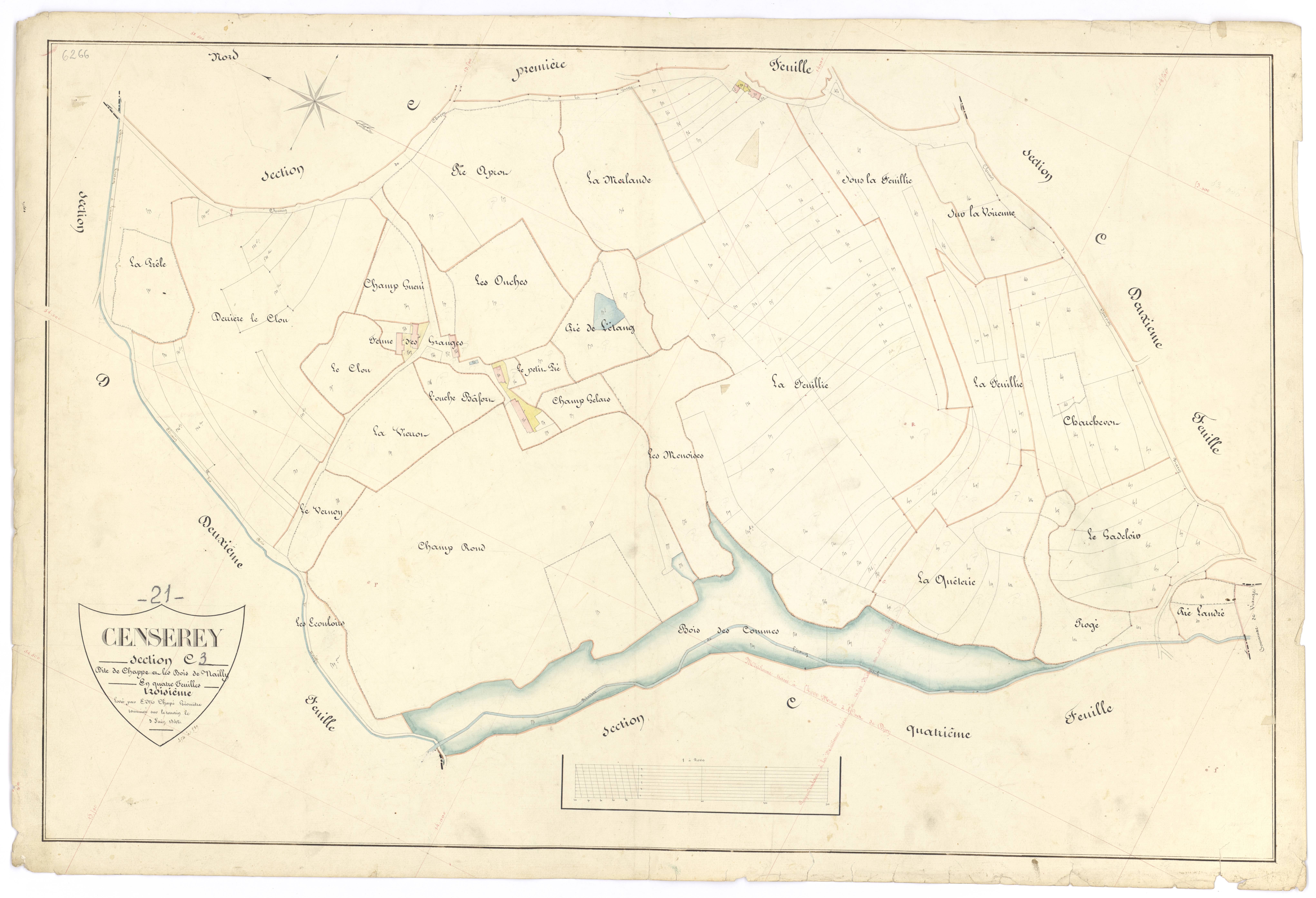 Censerey - Section C3 - 3 P PLAN 129/8