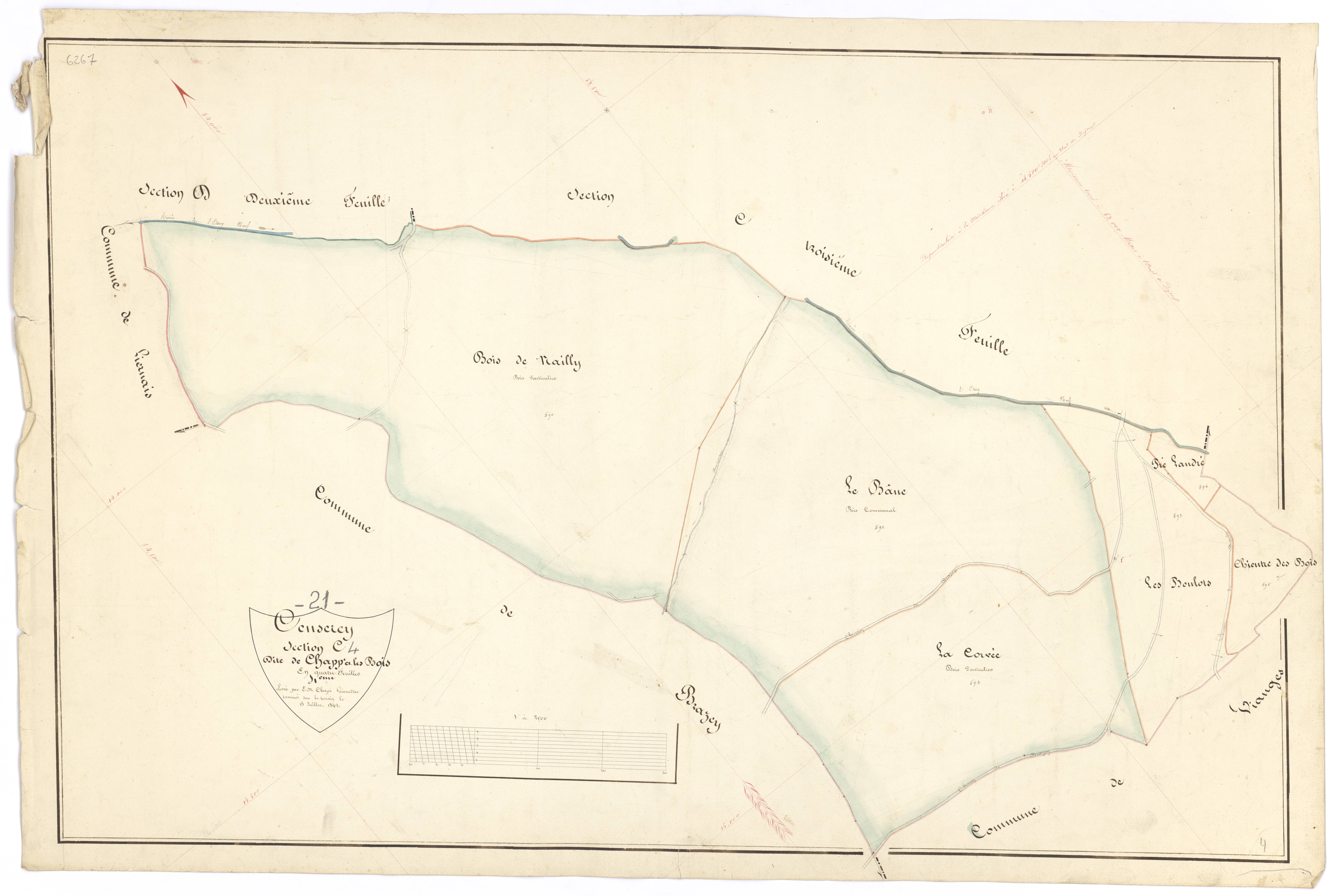 Censerey - Section C4 - 3 P PLAN 129/9