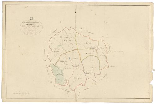 Censerey - Tableau d'assemblage - 3 P PLAN 129/1
