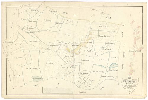 Censerey - Section D1 - 3 P PLAN 129/10
