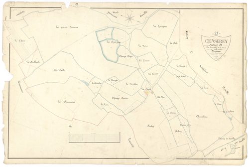 Censerey - Section D2 - 3 P PLAN 129/11