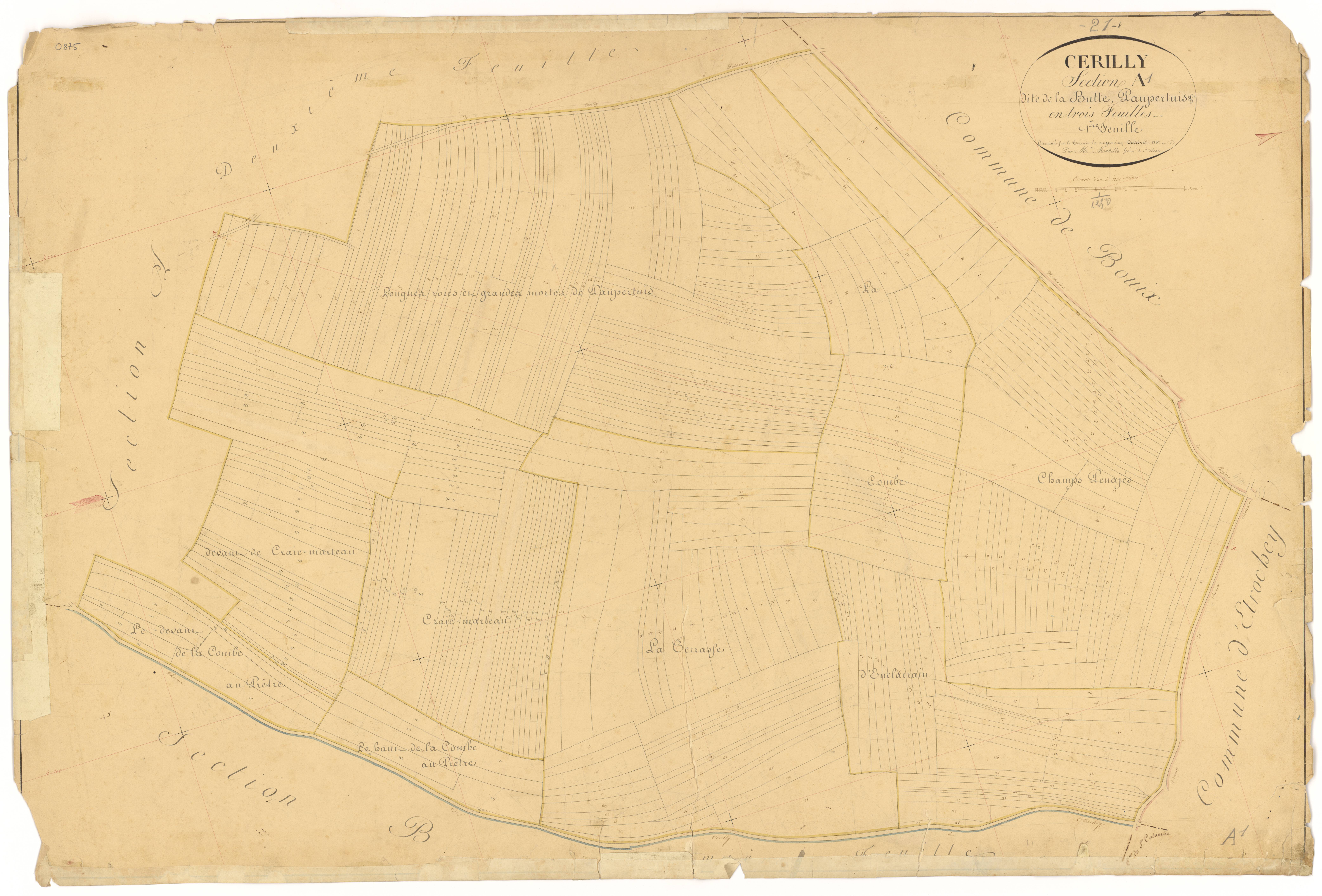 Cérilly - Section A1 - 3 P PLAN 130/2