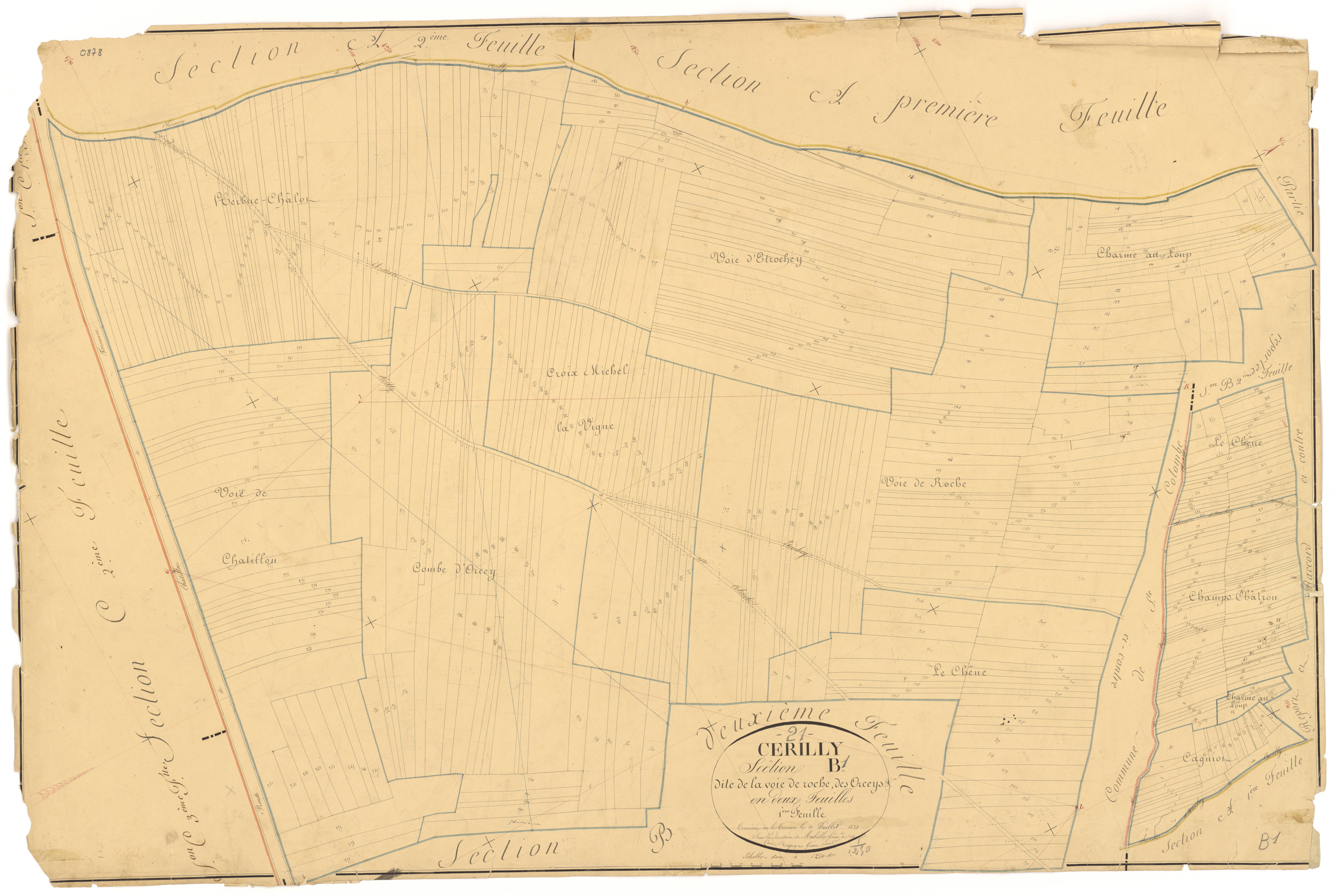 Cérilly - Section B1 - 3 P PLAN 130/5