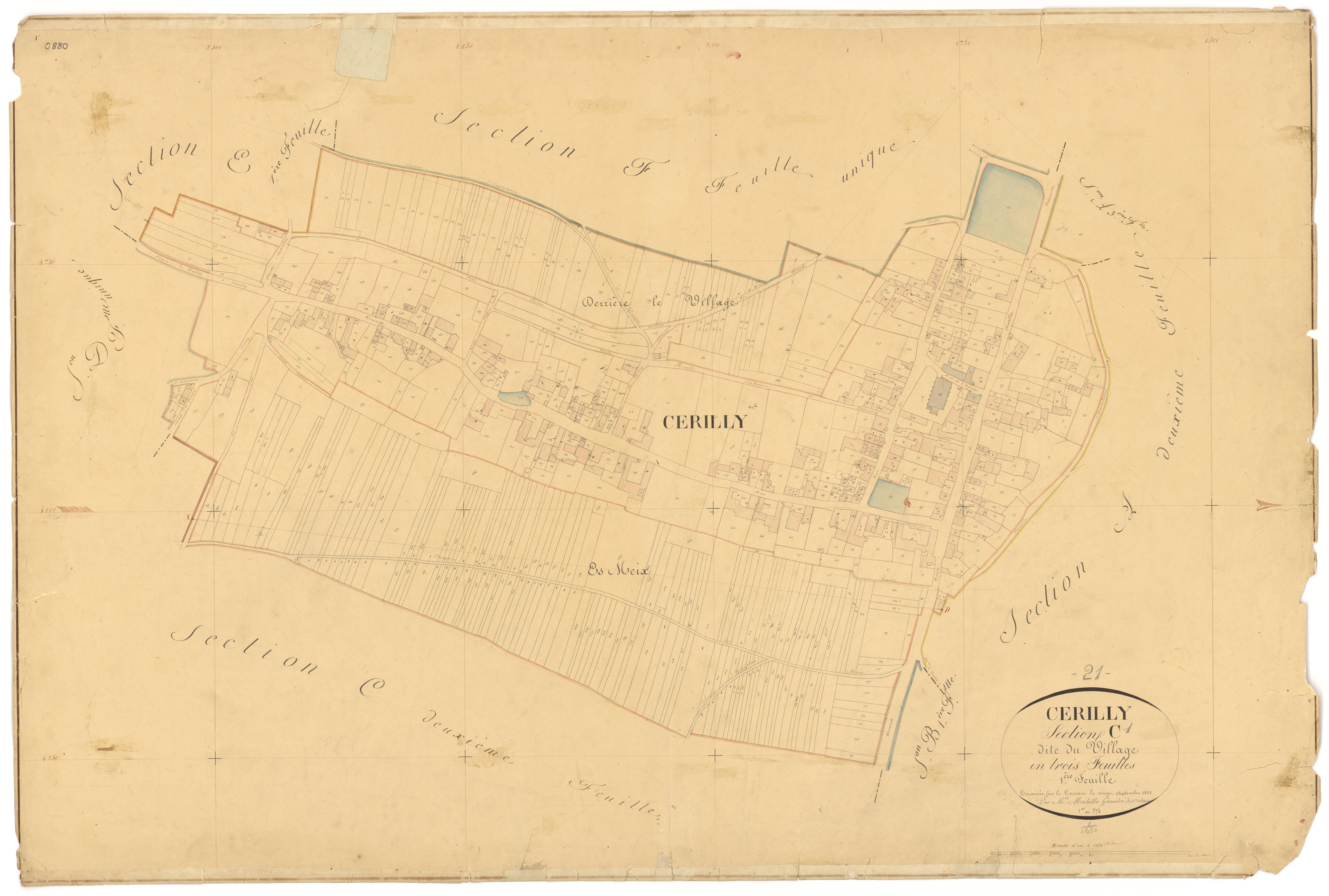 Cérilly - Section C1 - 3 P PLAN 130/7