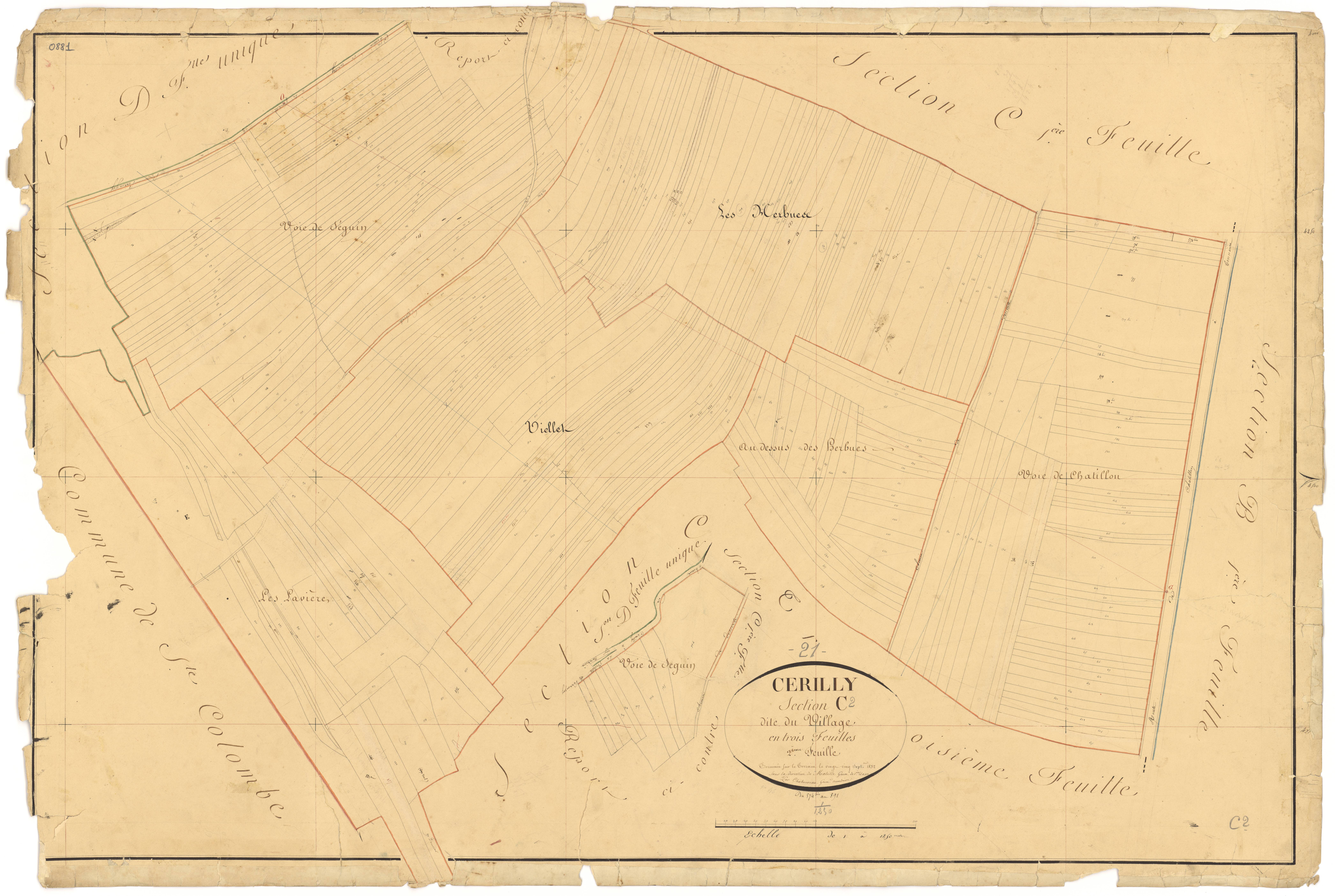 Cérilly - Section C2 - 3 P PLAN 130/8