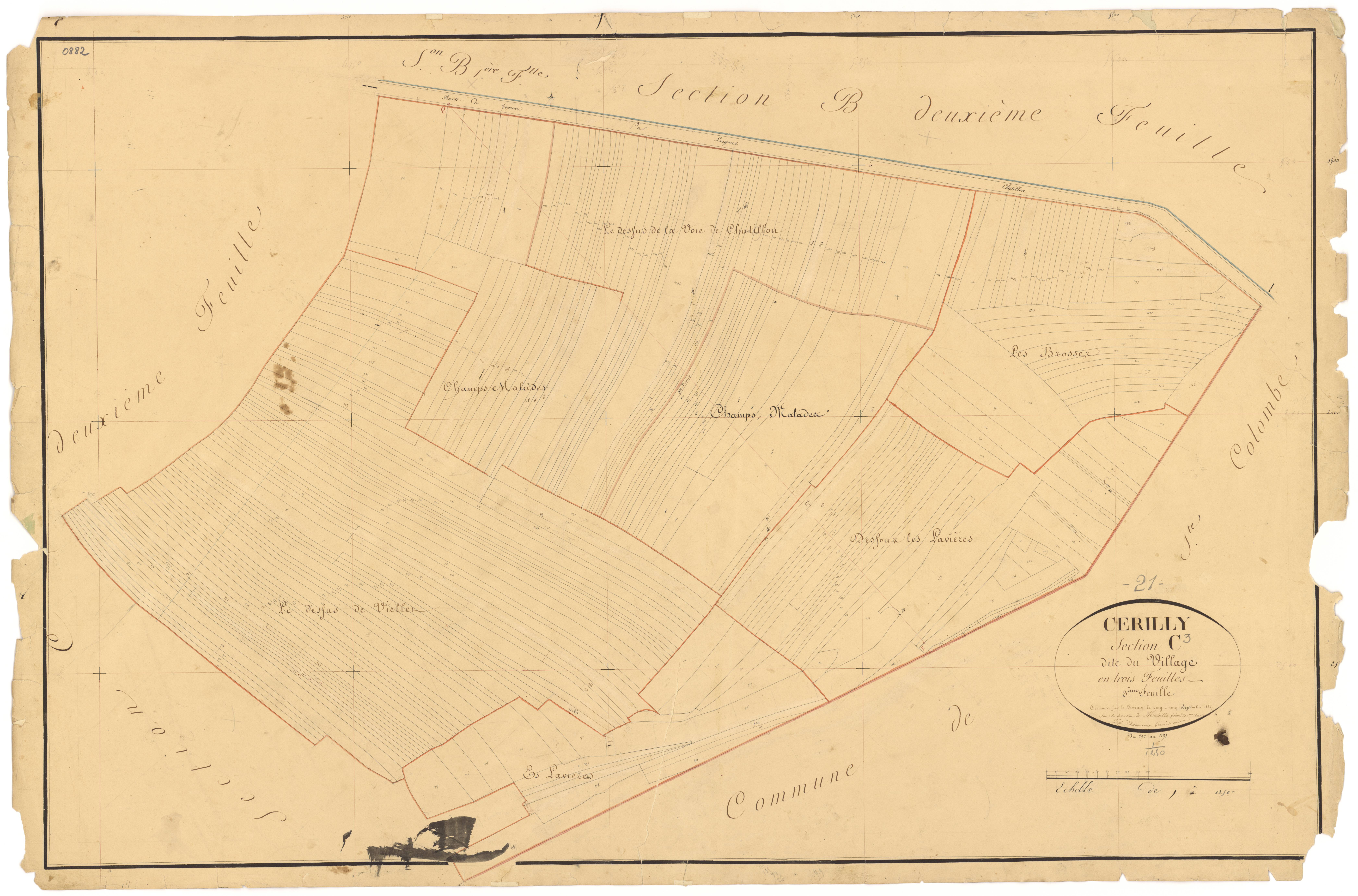 Cérilly - Section C3 - 3 P PLAN 130/9