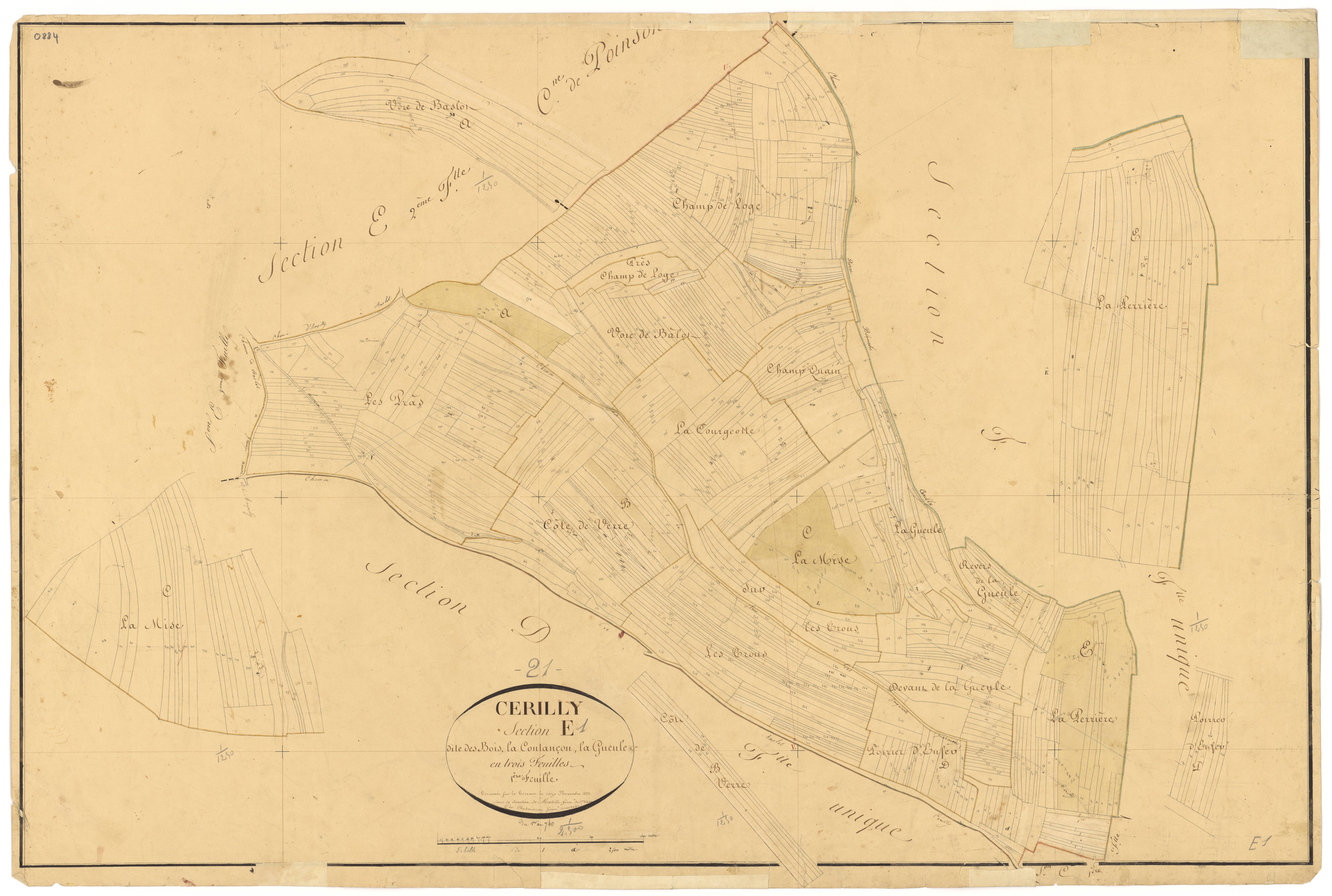 Cérilly - Section E1 - 3 P PLAN 130/11
